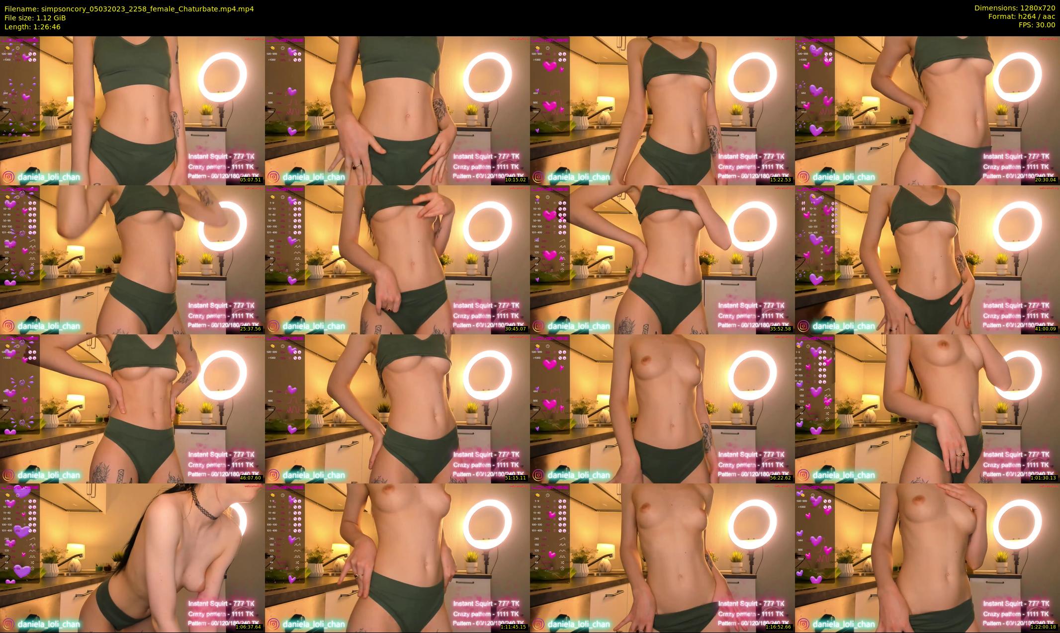 simpsoncory — 87 minute Chaturbate female cam show recording, 720p, Mar 5, 2023