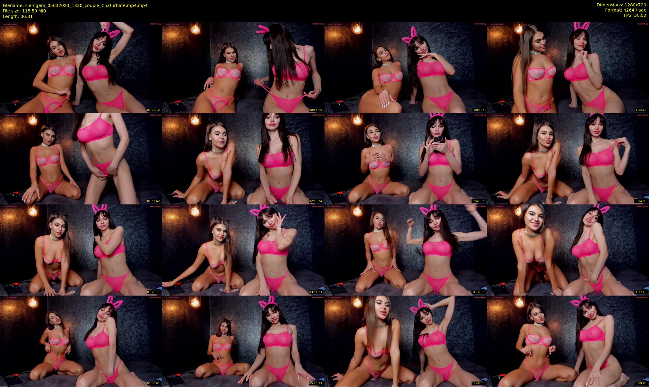 slemgem — 7 minute Chaturbate couple cam show recording, 720p, Mar 5, 2023