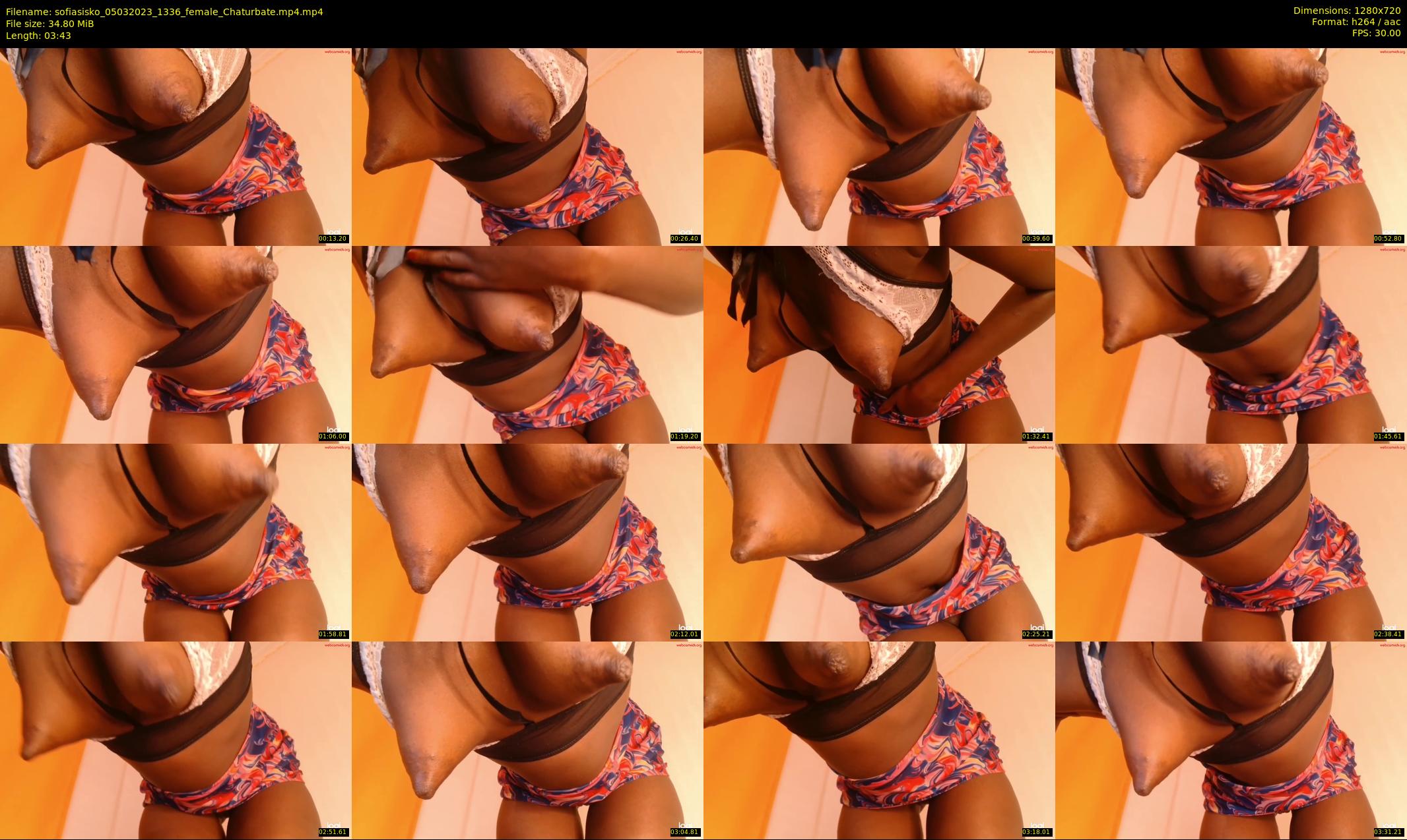 sofiasisko — 4 minute Chaturbate female cam show recording, 720p, Mar 5, 2023