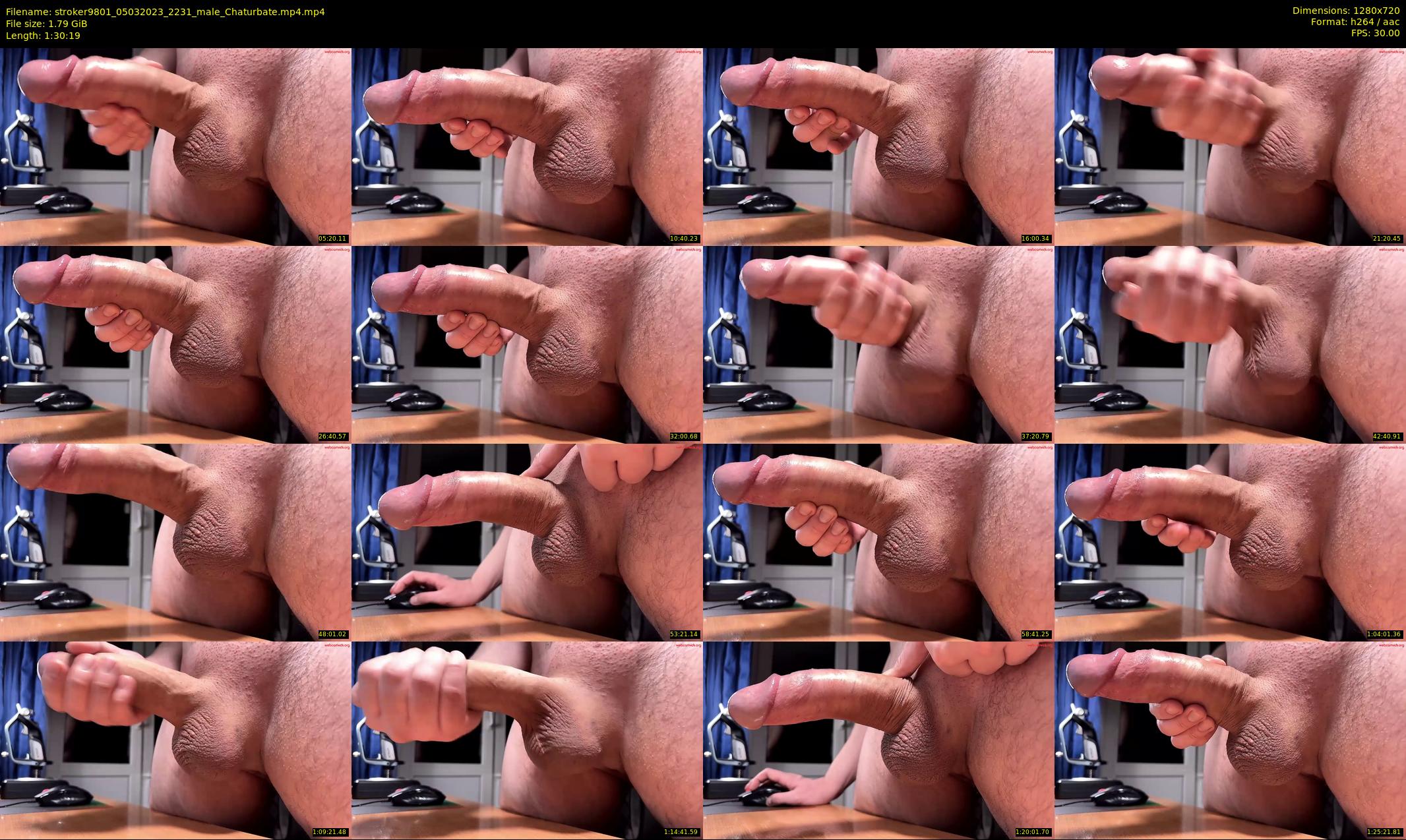 stroker9801 — 91 minute Chaturbate male cam show recording, 720p, Mar 5, 2023