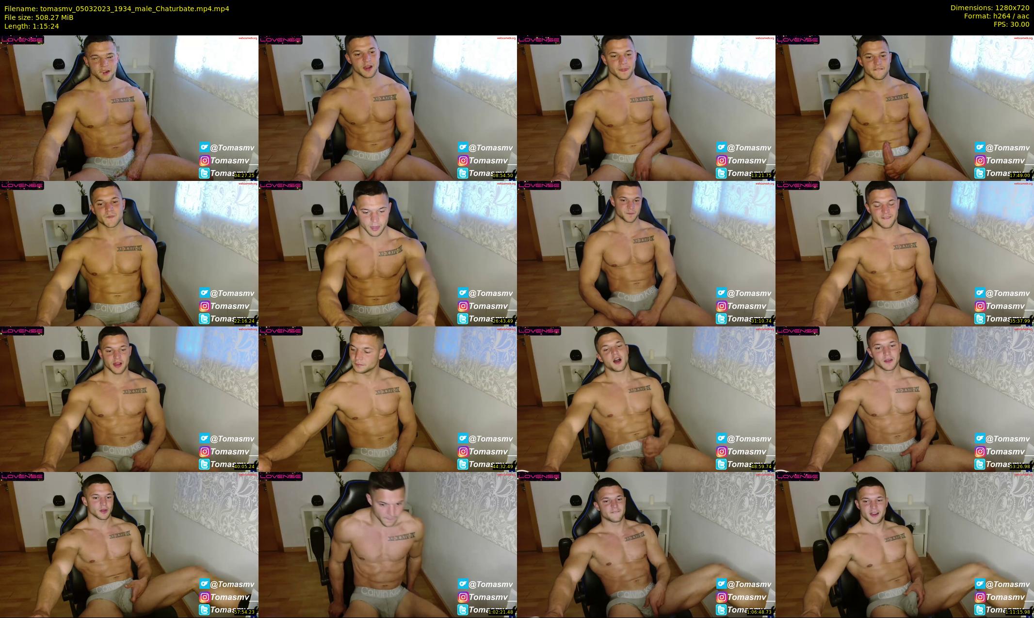 tomasmv — 76 minute Chaturbate male cam show recording, 720p, Mar 5, 2023