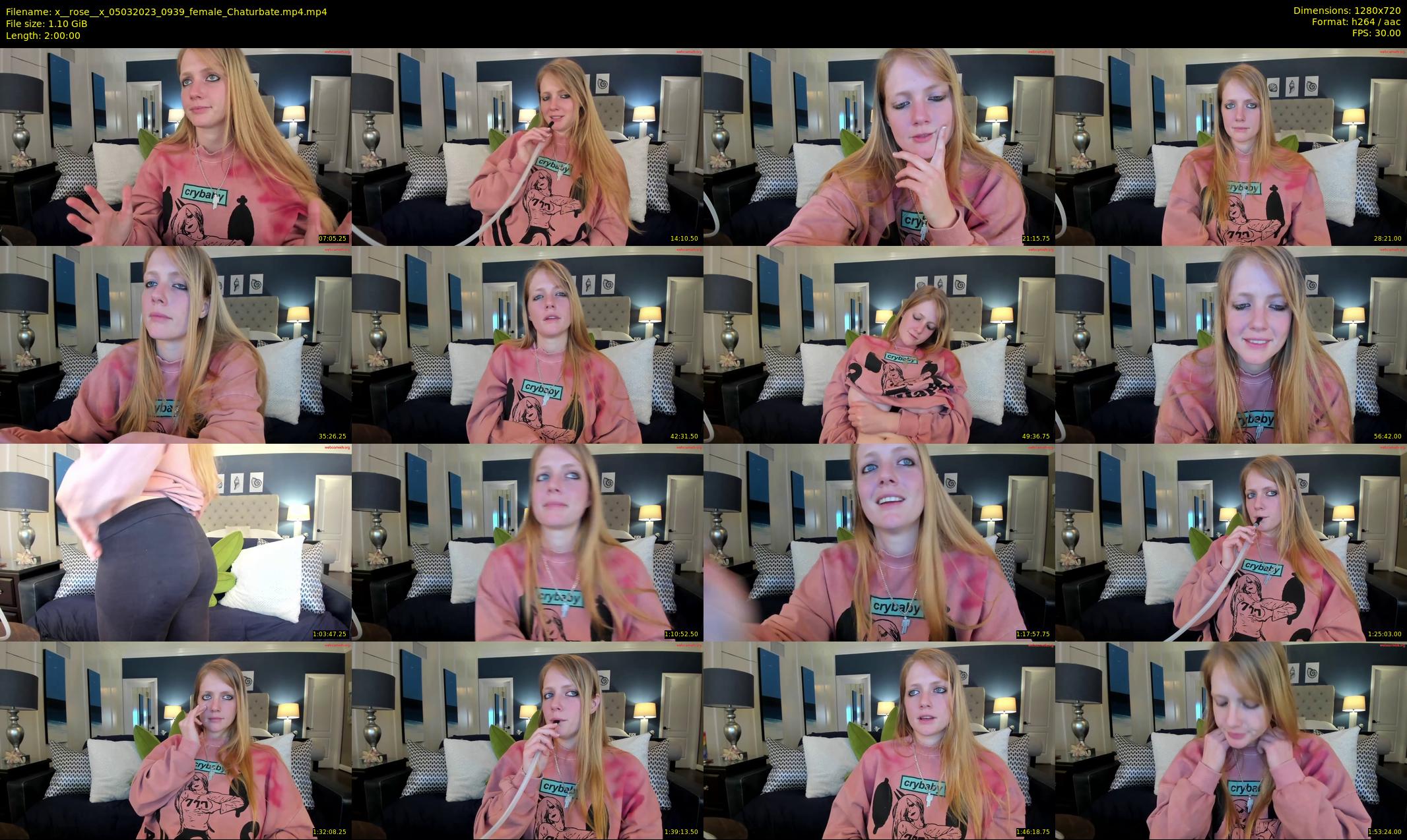 x__rose__x — 120 minute Chaturbate female cam show recording, 720p, Mar 5, 2023