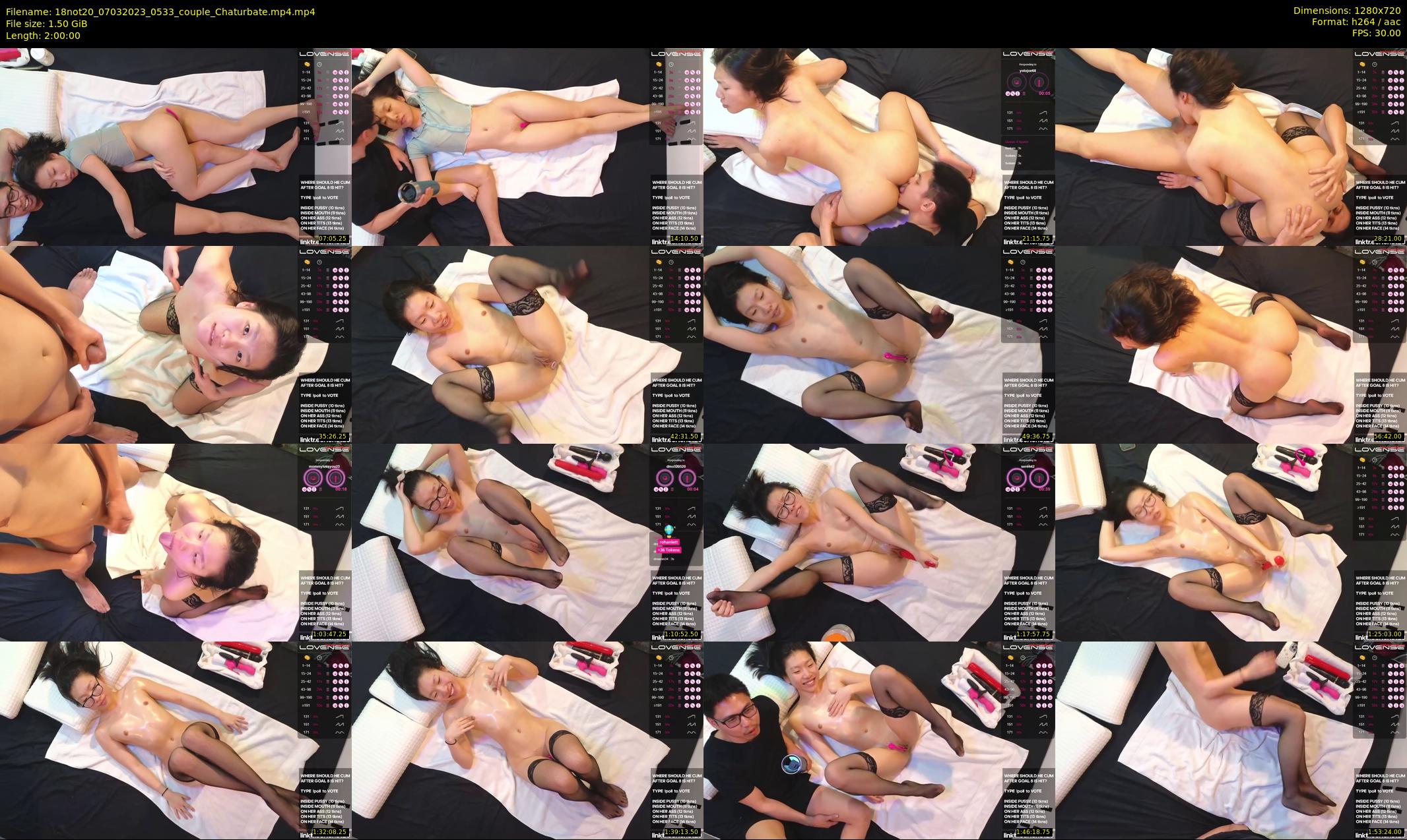 18not20 — 120 minute Chaturbate couple cam show recording, 720p, Mar 7, 2023