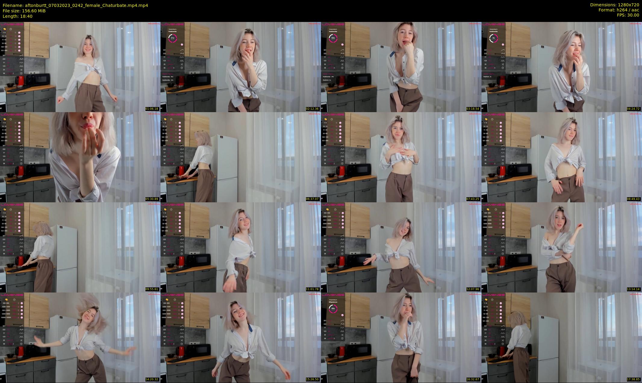 aftonburtt — 19 minute Chaturbate female cam show recording, 720p, Mar 7, 2023