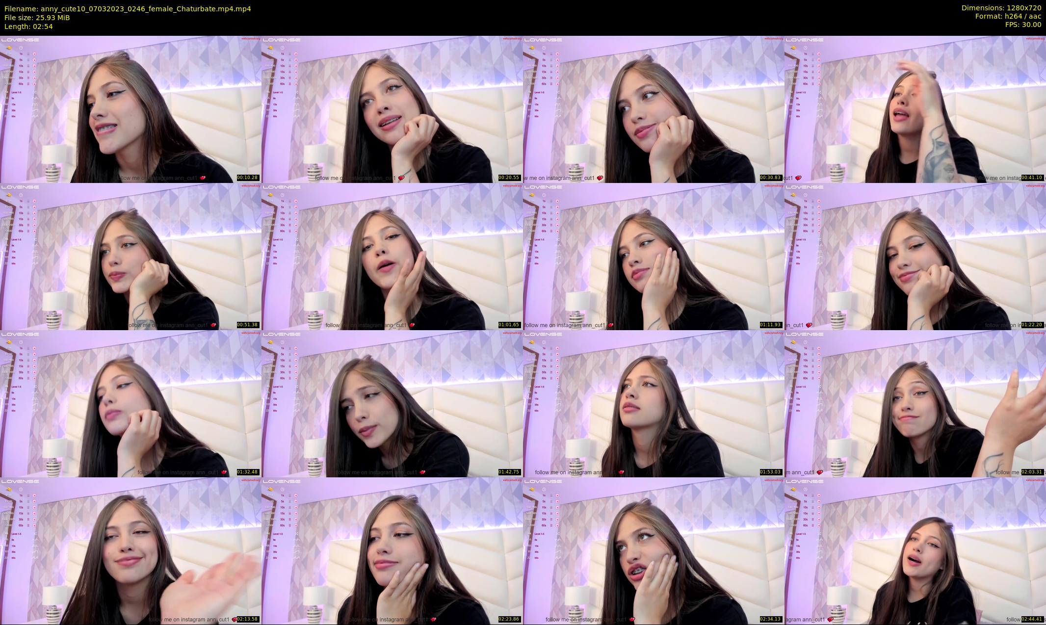 anny_cute10 — 3 minute Chaturbate female cam show recording, 720p, Mar 7, 2023