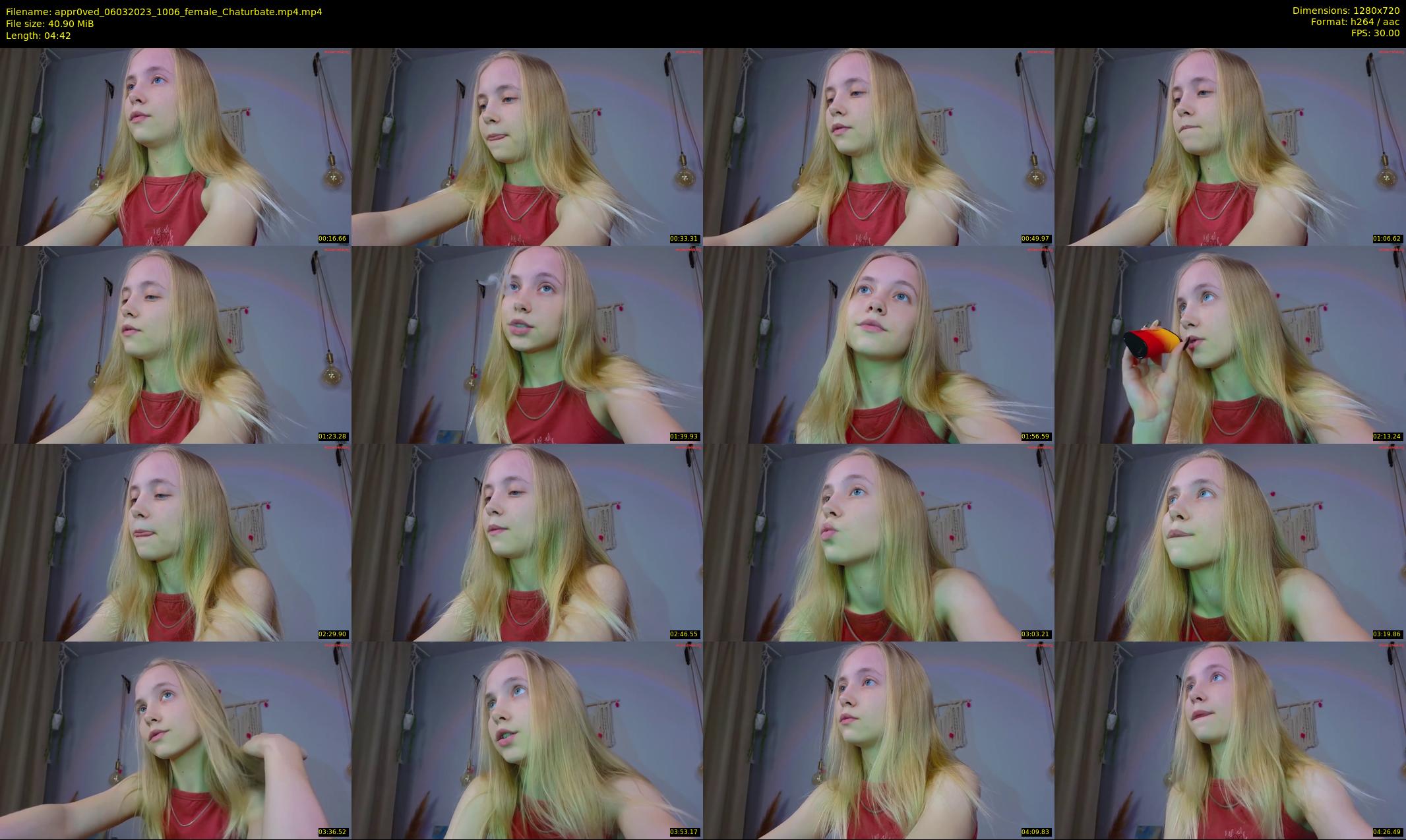 appr0ved — 5 minute Chaturbate female cam show recording, 720p, Mar 6, 2023