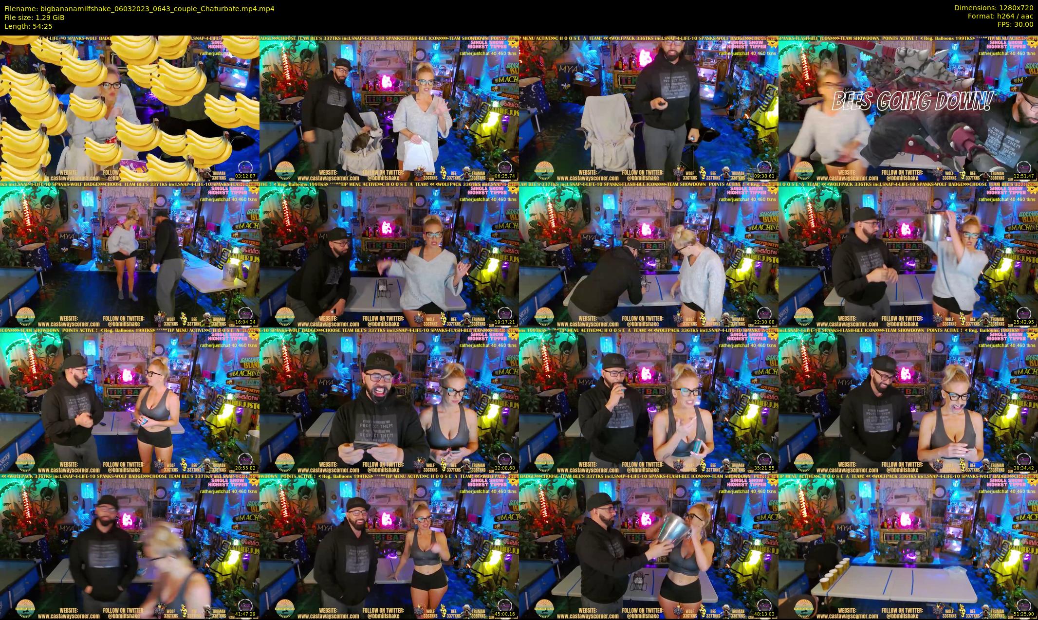 bigbananamilfshake — 55 minute Chaturbate couple cam show recording, 720p, Mar 6, 2023