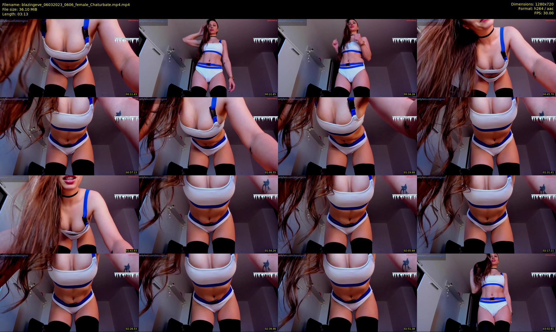 blazingeve — 4 minute Chaturbate female cam show recording, 720p, Mar 6, 2023