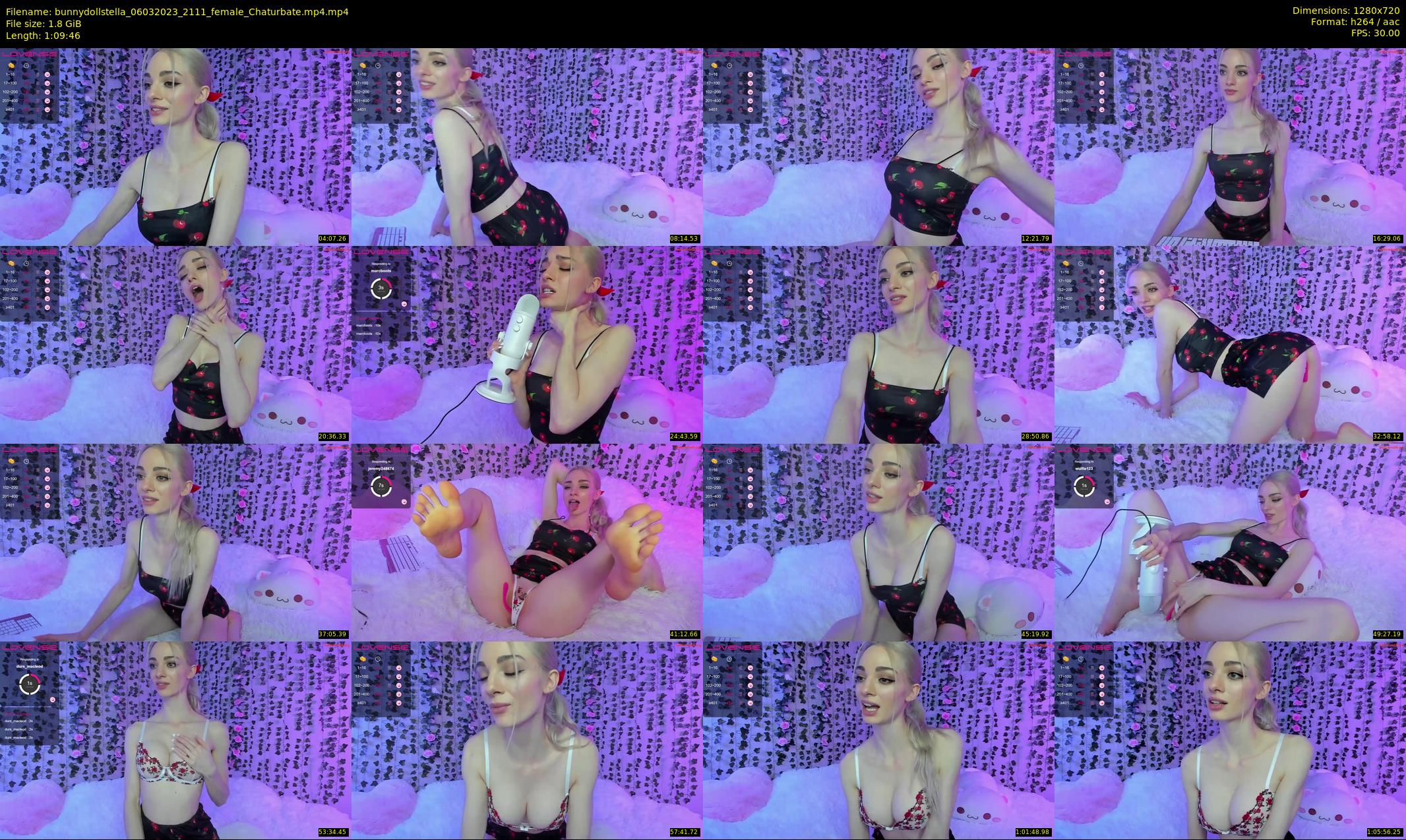bunnydollstella — 70 minute Chaturbate female cam show recording, 720p, Mar 6, 2023