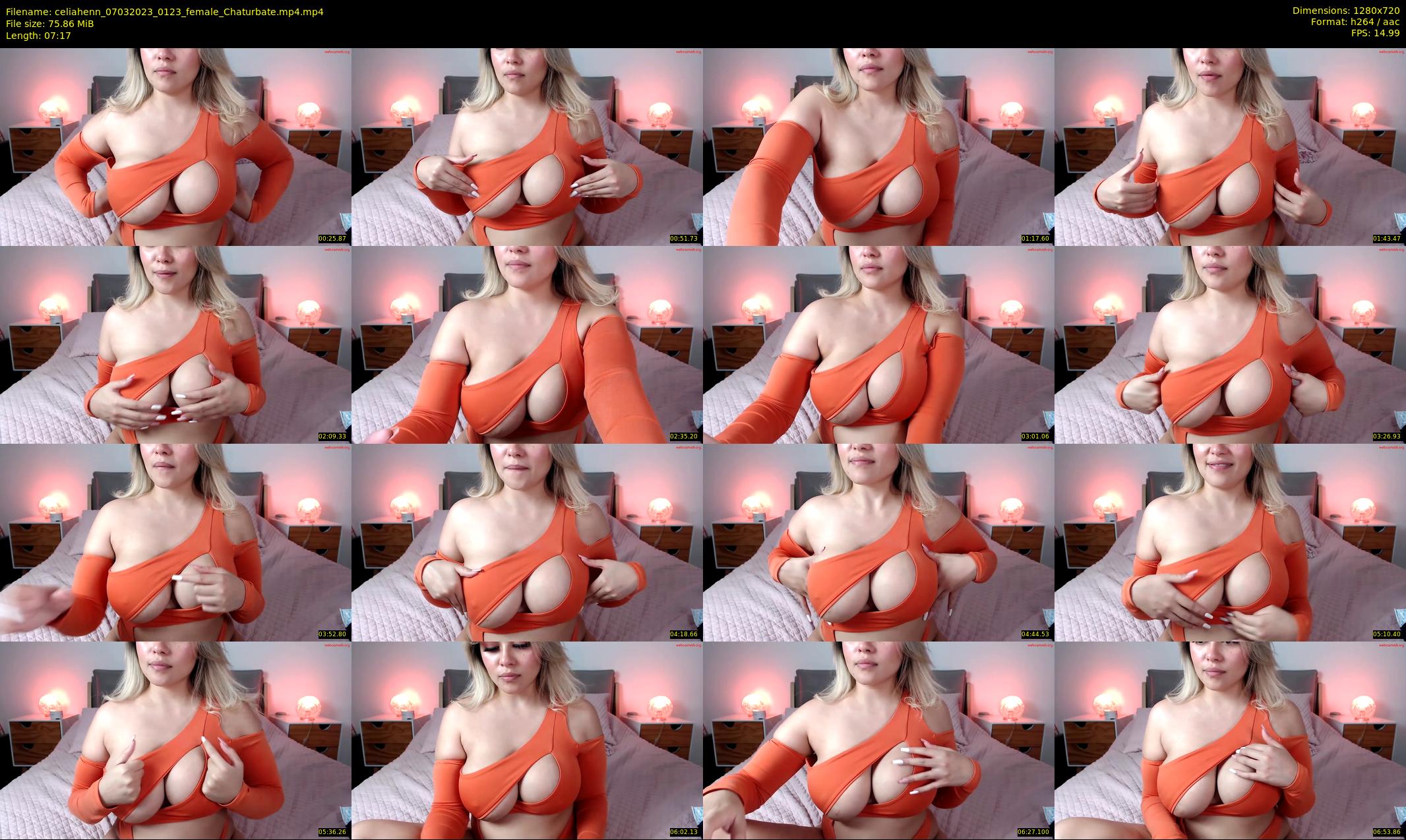 celiahenn — 8 minute Chaturbate female cam show recording, 720p, Mar 7, 2023