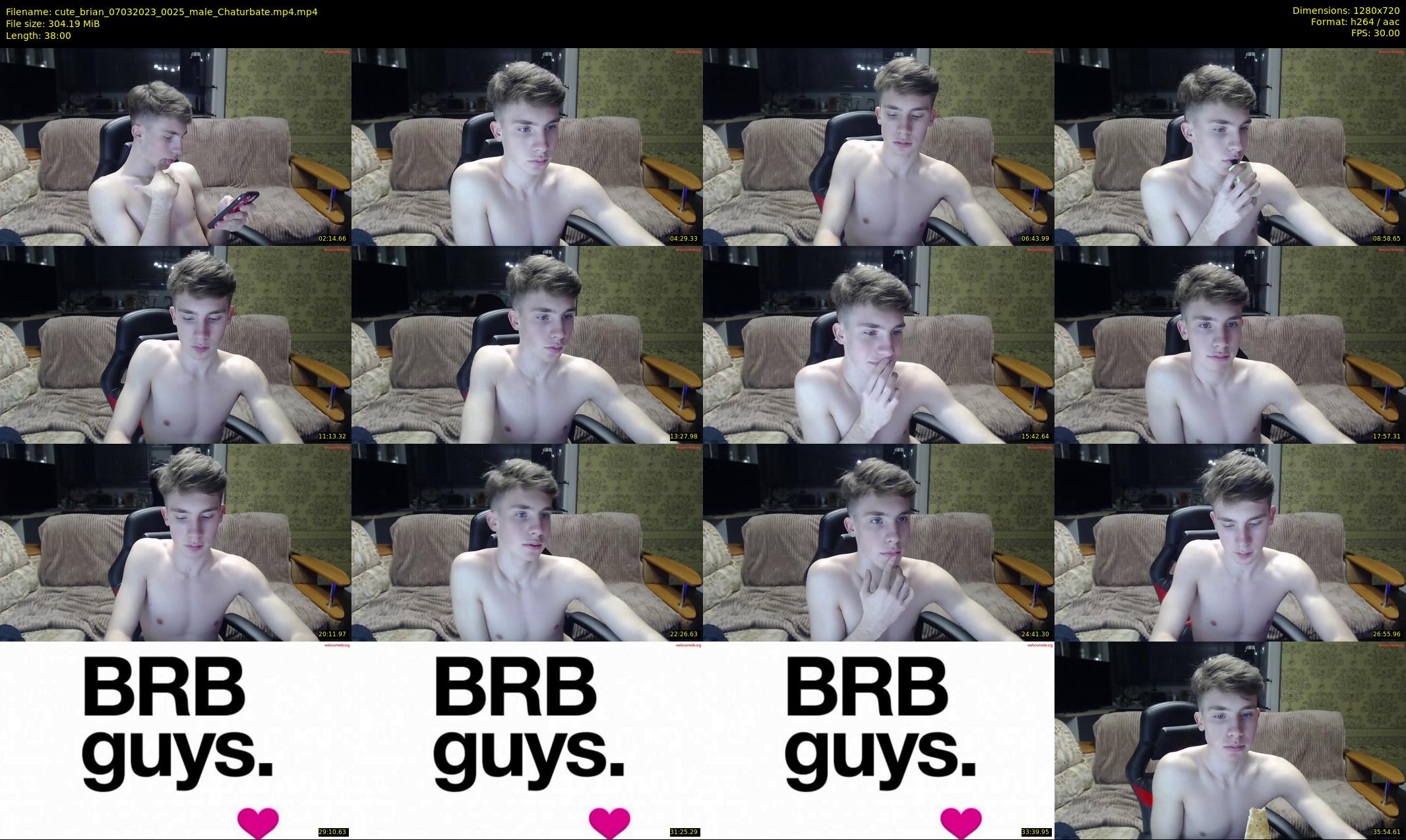 cute_brian — 38 minute Chaturbate male cam show recording, 720p, Mar 7, 2023