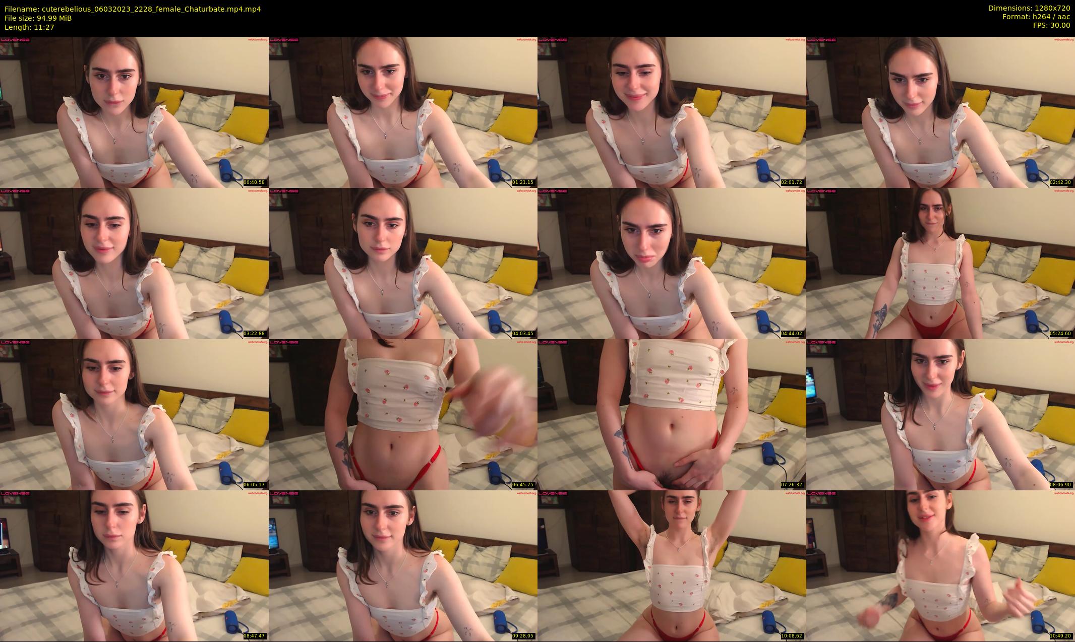 cuterebelious — 12 minute Chaturbate female cam show recording, 720p, Mar 6, 2023