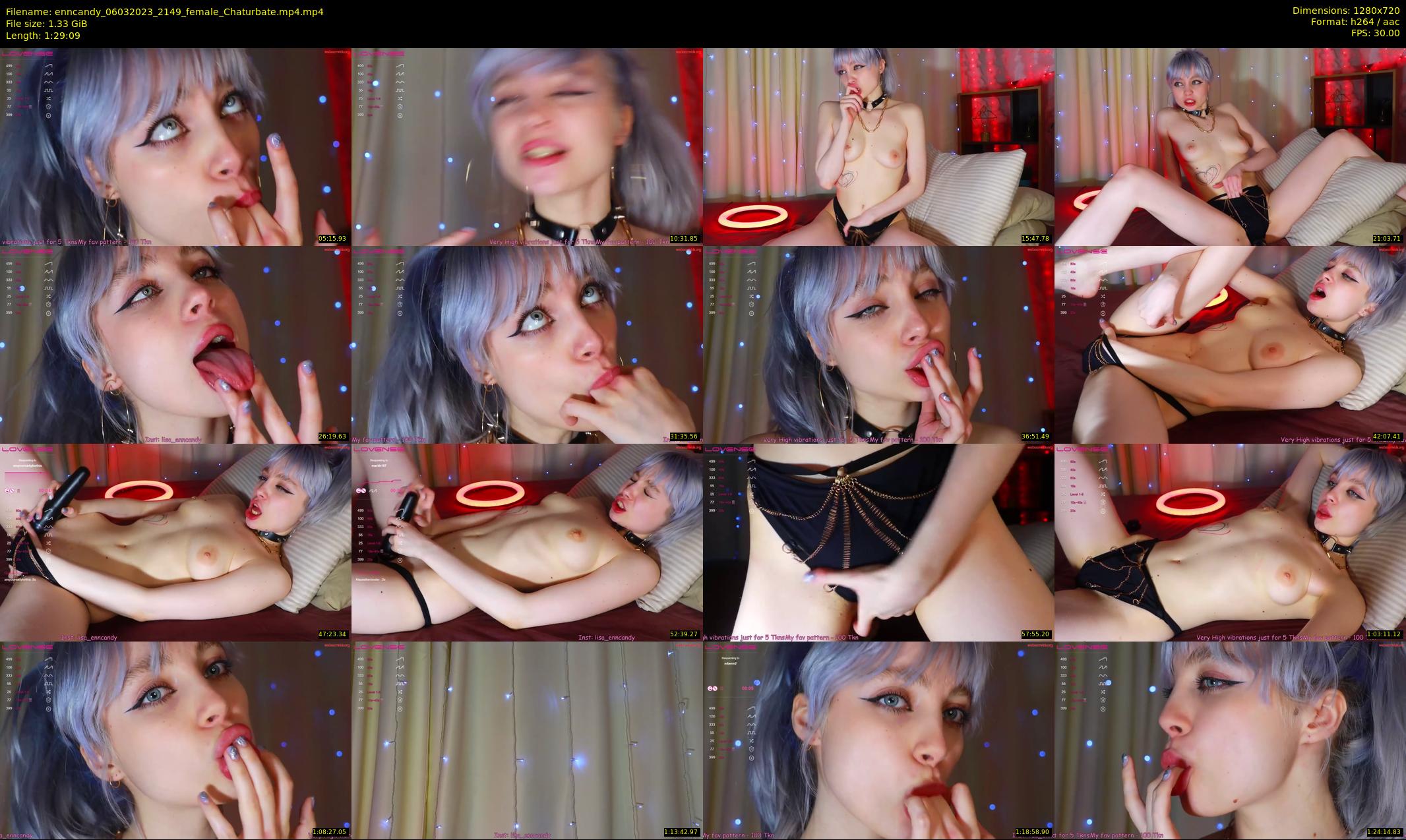 enncandy — 90 minute Chaturbate female cam show recording, 720p, Mar 6, 2023