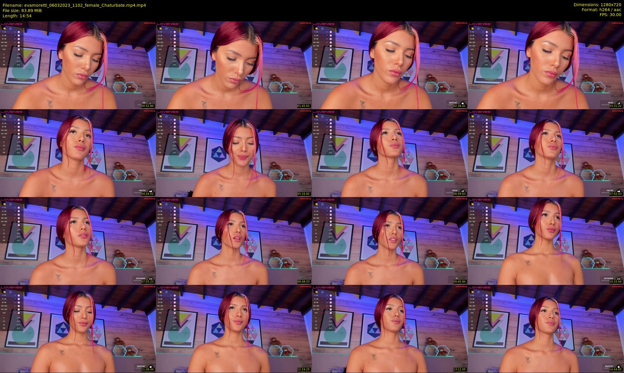 evamoretti — 15 minute Chaturbate female cam show recording, 720p, Mar 6, 2023