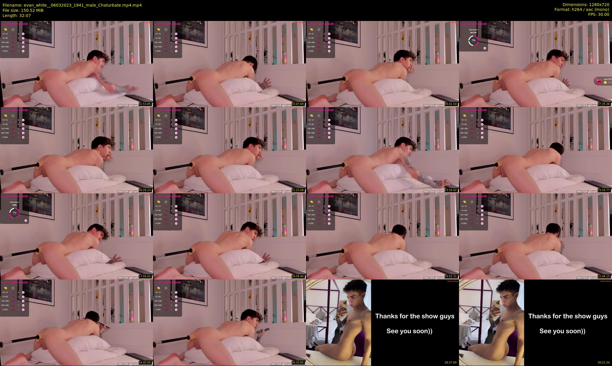 evan_white_ — 33 minute Chaturbate male cam show recording, 720p, Mar 6, 2023