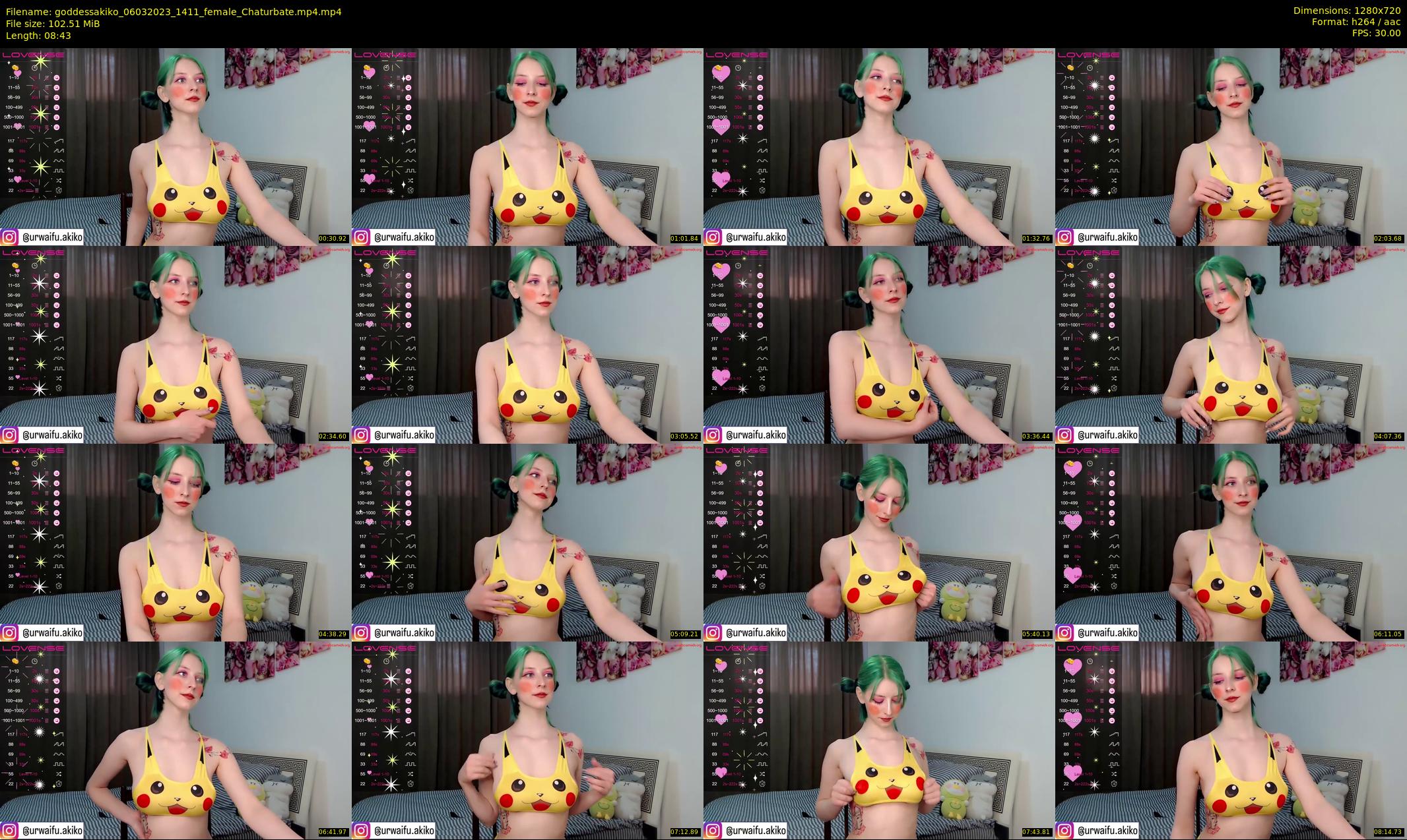 goddessakiko — 9 minute Chaturbate female cam show recording, 720p, Mar 6, 2023