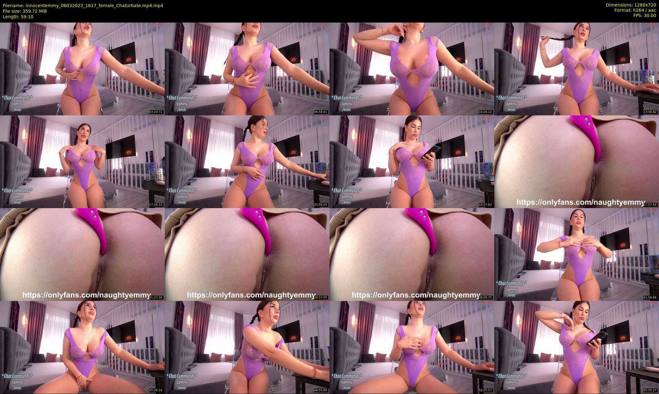 innocentemmy — 60 minute Chaturbate female cam show recording, 720p, Mar 6, 2023