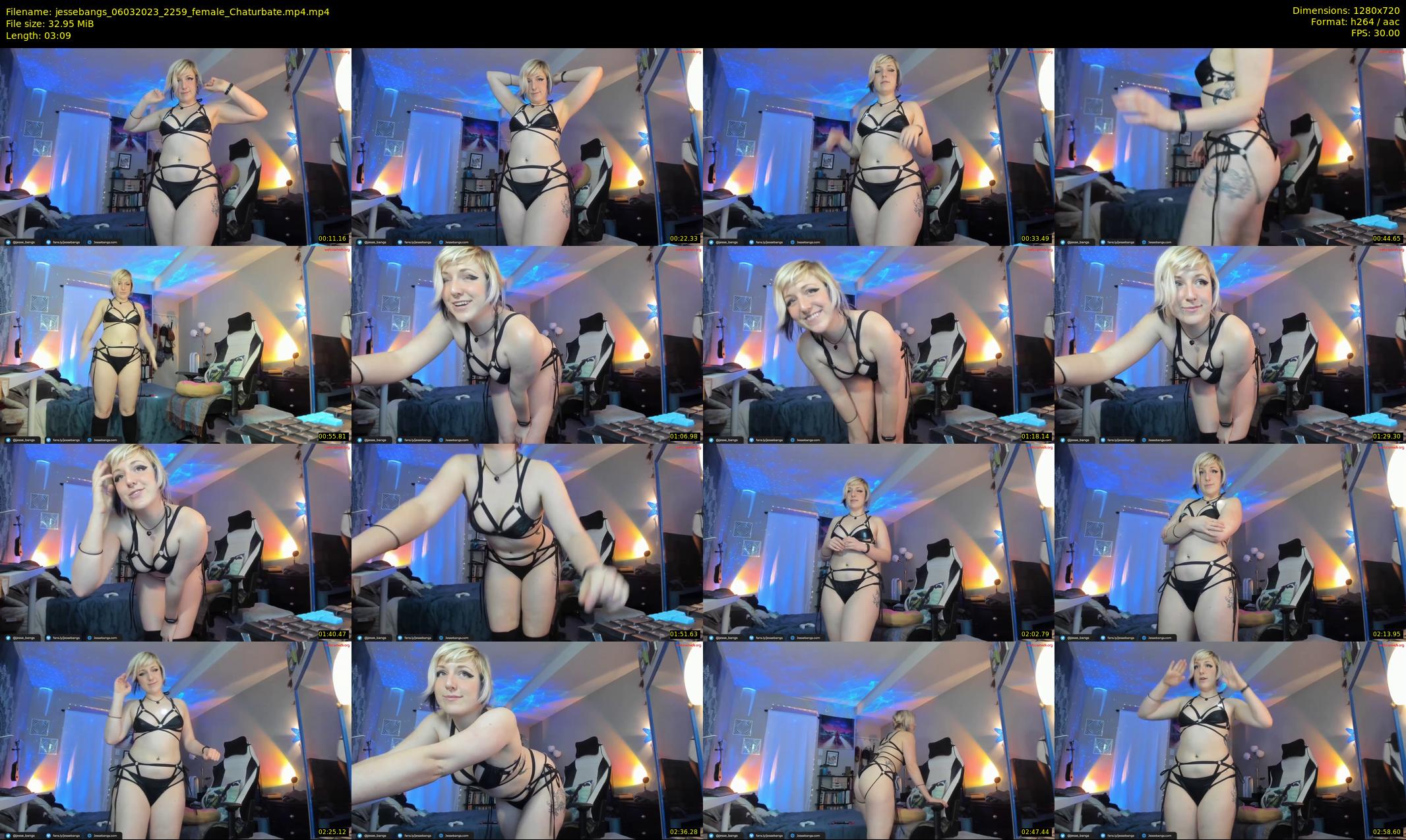 jessebangs — 4 minute Chaturbate female cam show recording, 720p, Mar 6, 2023