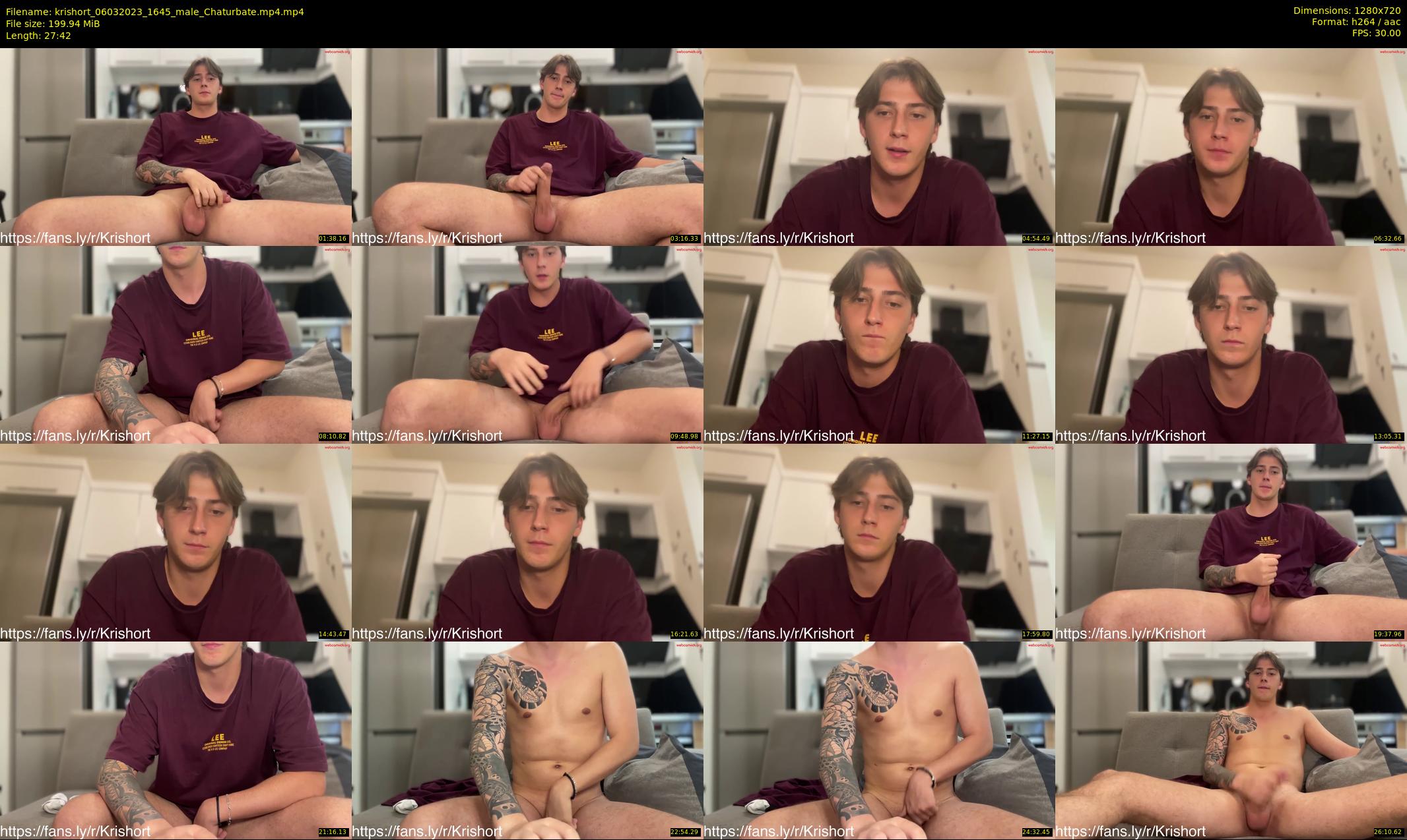 krishort — 28 minute Chaturbate male cam show recording, 720p, Mar 6, 2023