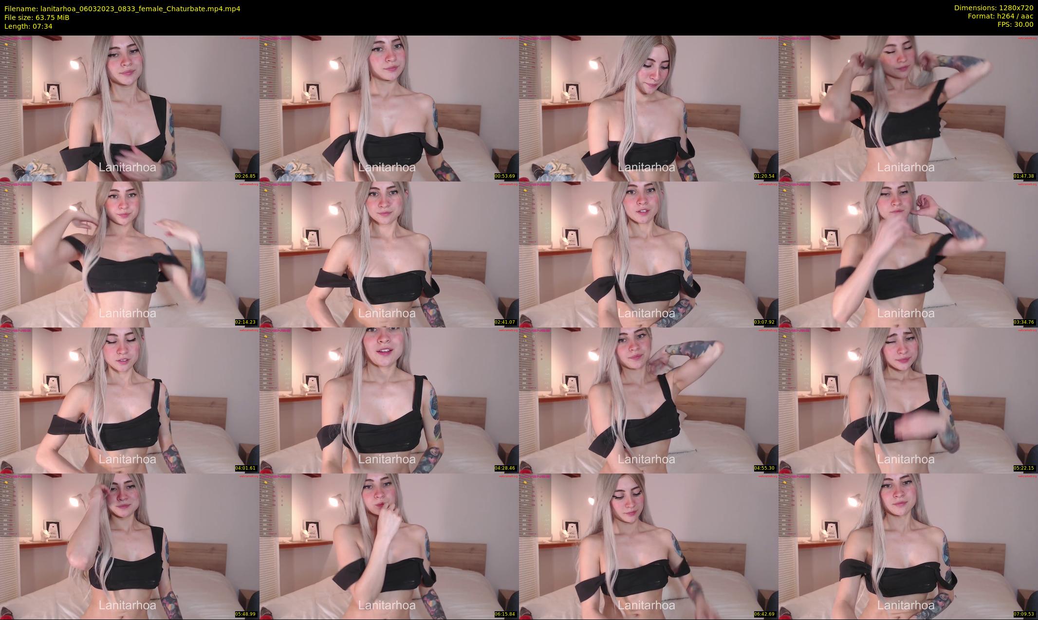 lanitarhoa — 8 minute Chaturbate female cam show recording, 720p, Mar 6, 2023