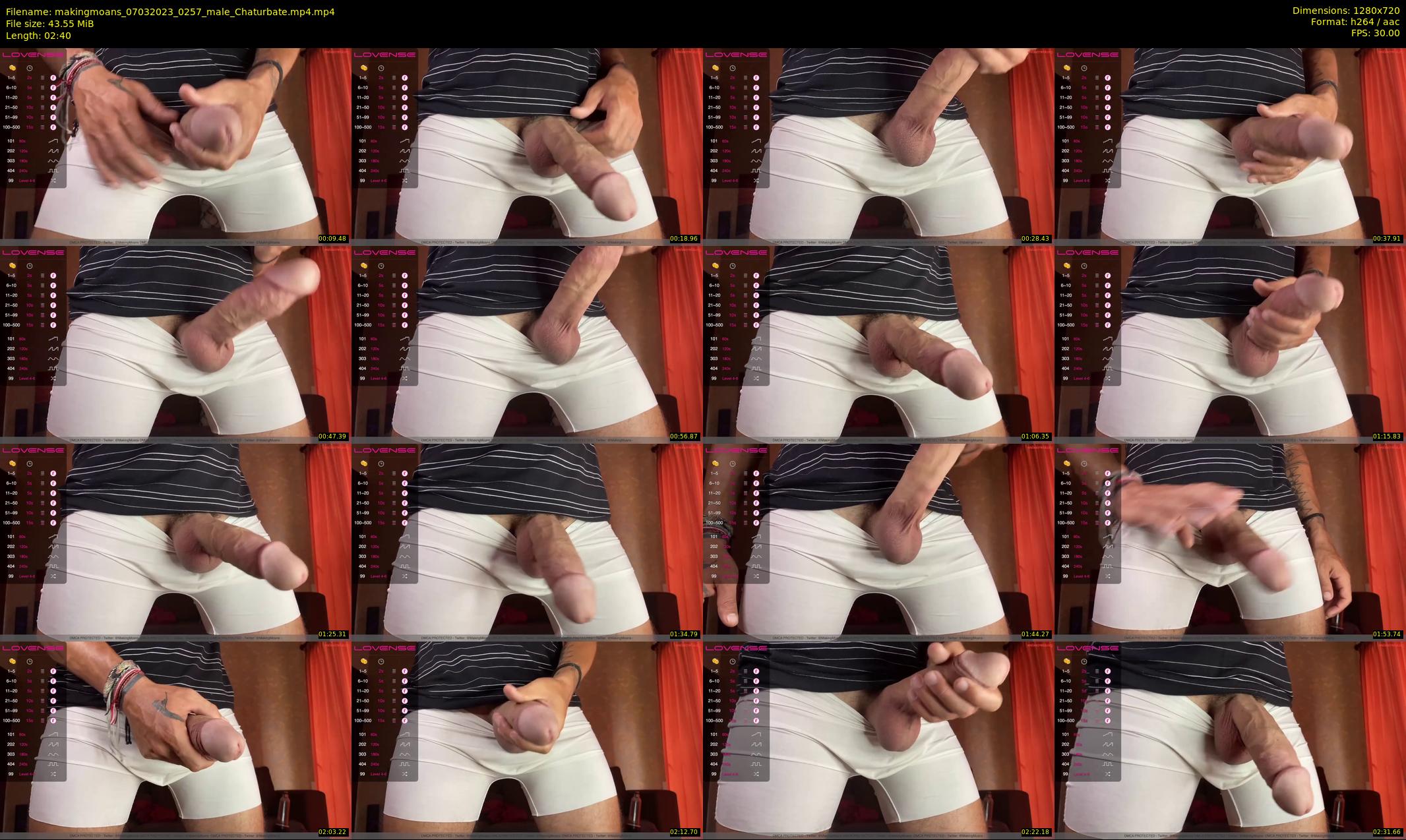 makingmoans — 3 minute Chaturbate male cam show recording, 720p, Mar 7, 2023