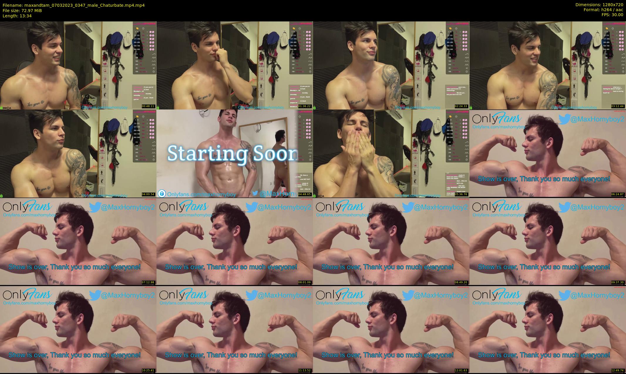 maxandtam — 14 minute Chaturbate couple cam show recording, 720p, Mar 7, 2023