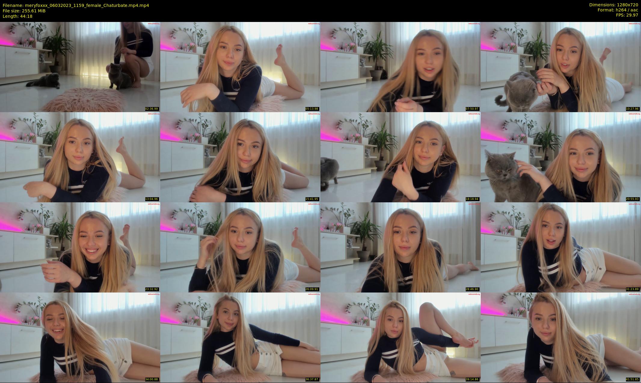 meryfoxxx — 45 minute Chaturbate female cam show recording, 720p, Mar 6, 2023