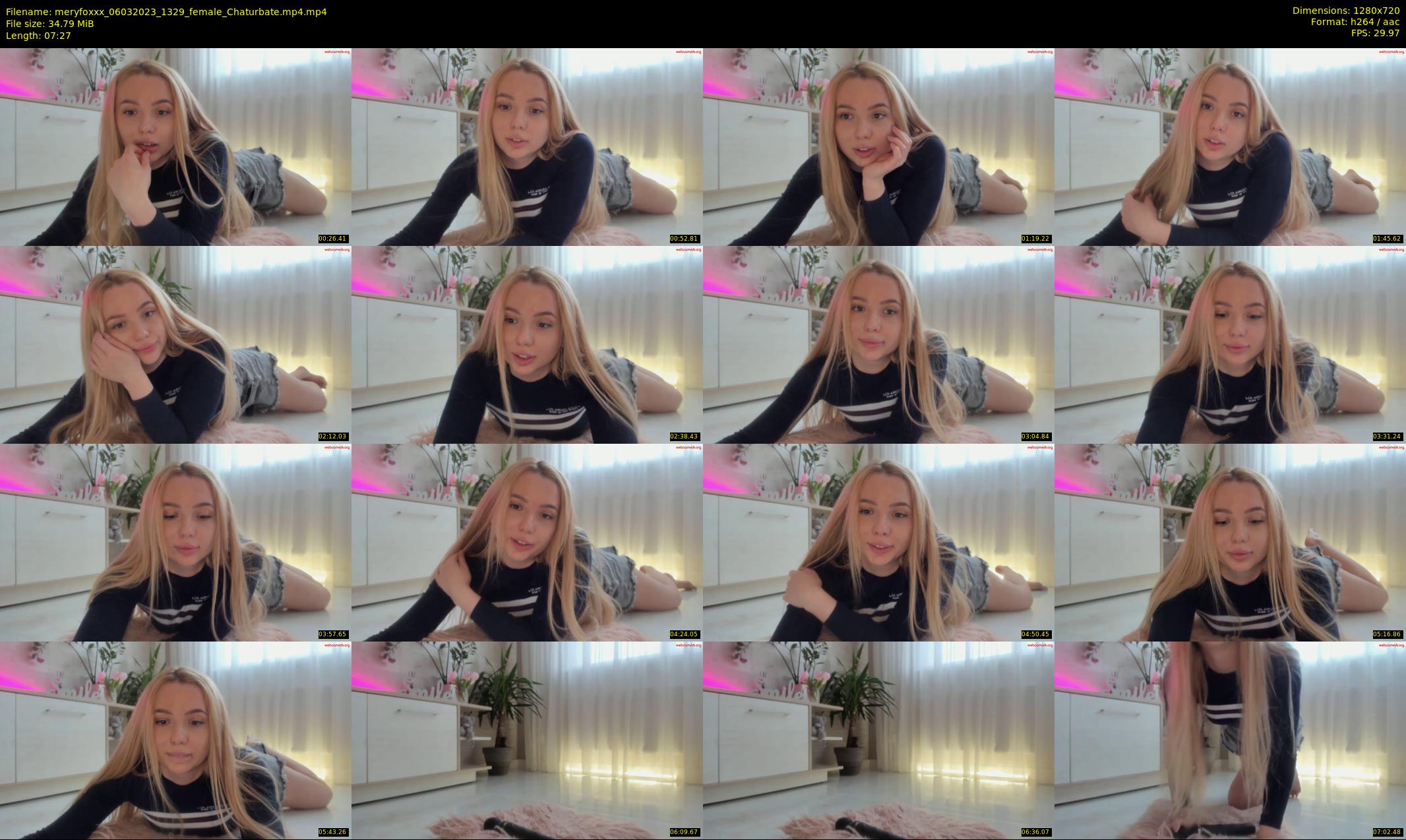 meryfoxxx — 8 minute Chaturbate female cam show recording, 720p, Mar 6, 2023