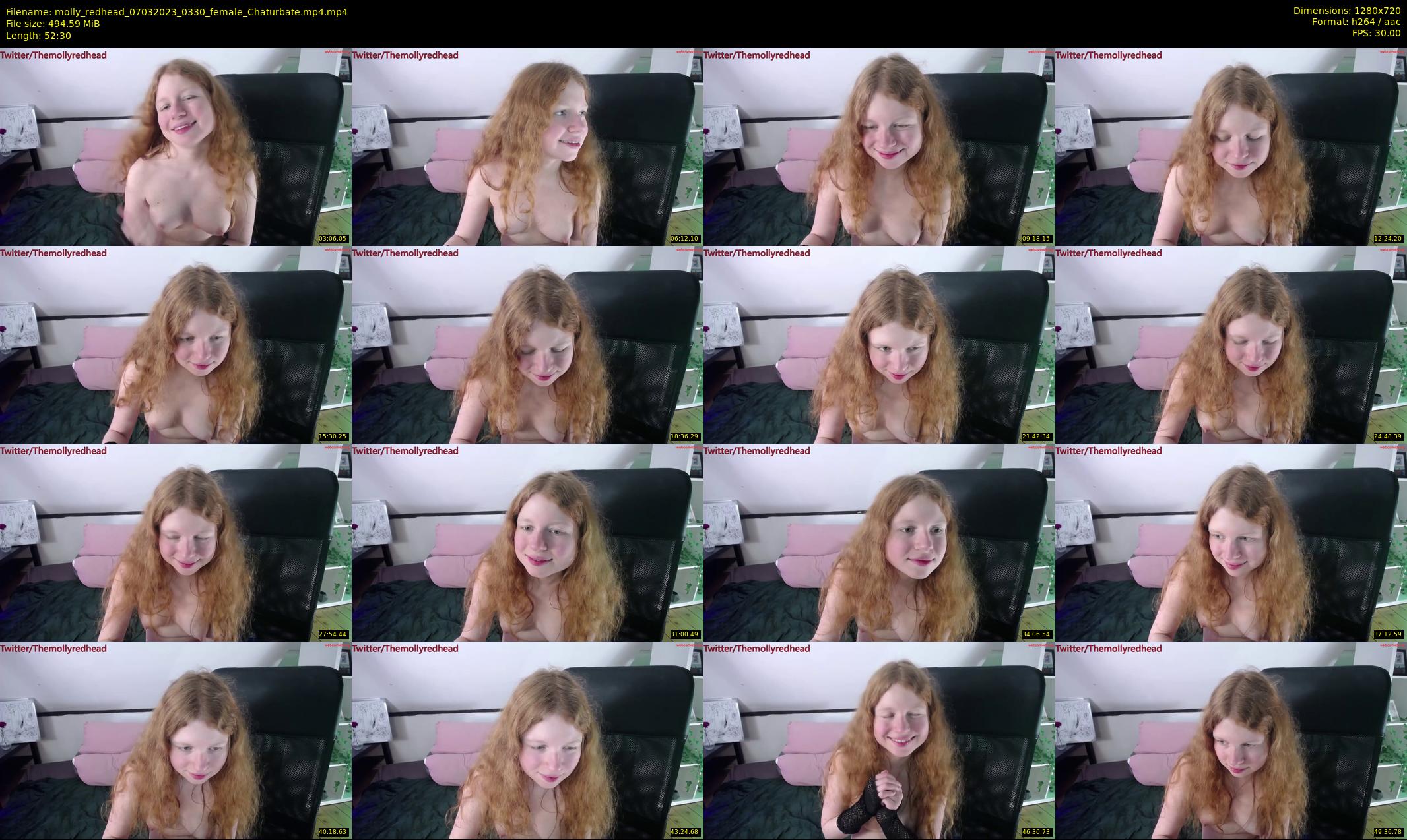 molly_redhead — 53 minute Chaturbate female cam show recording, 720p, Mar 7, 2023