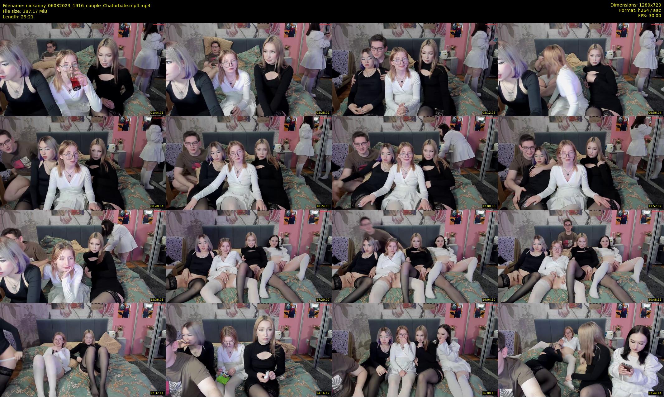 nickanny — 30 minute Chaturbate couple cam show recording, 720p, Mar 6, 2023