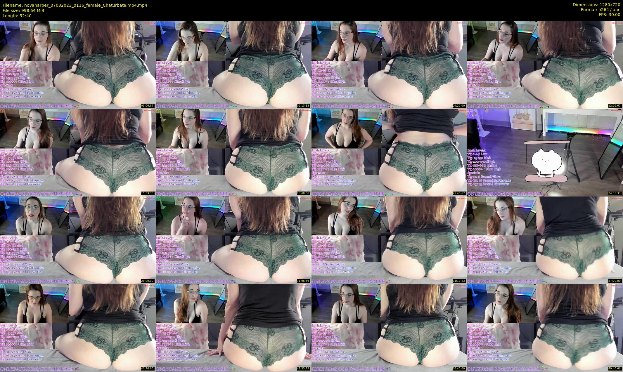 novaharper — 53 minute Chaturbate female cam show recording, 720p, Mar 7, 2023