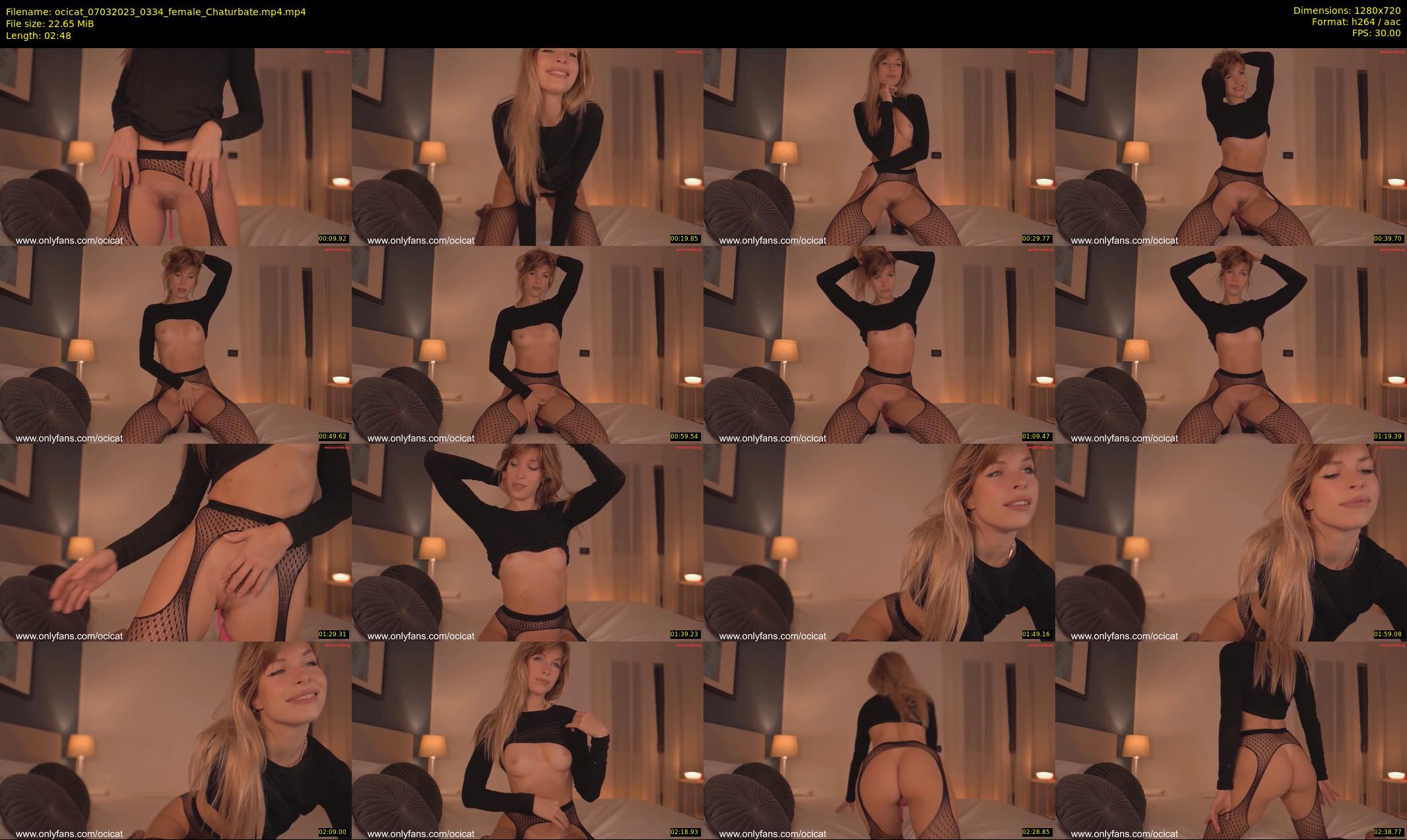 ocicat — 3 minute Chaturbate female cam show recording, 720p, Mar 7, 2023
