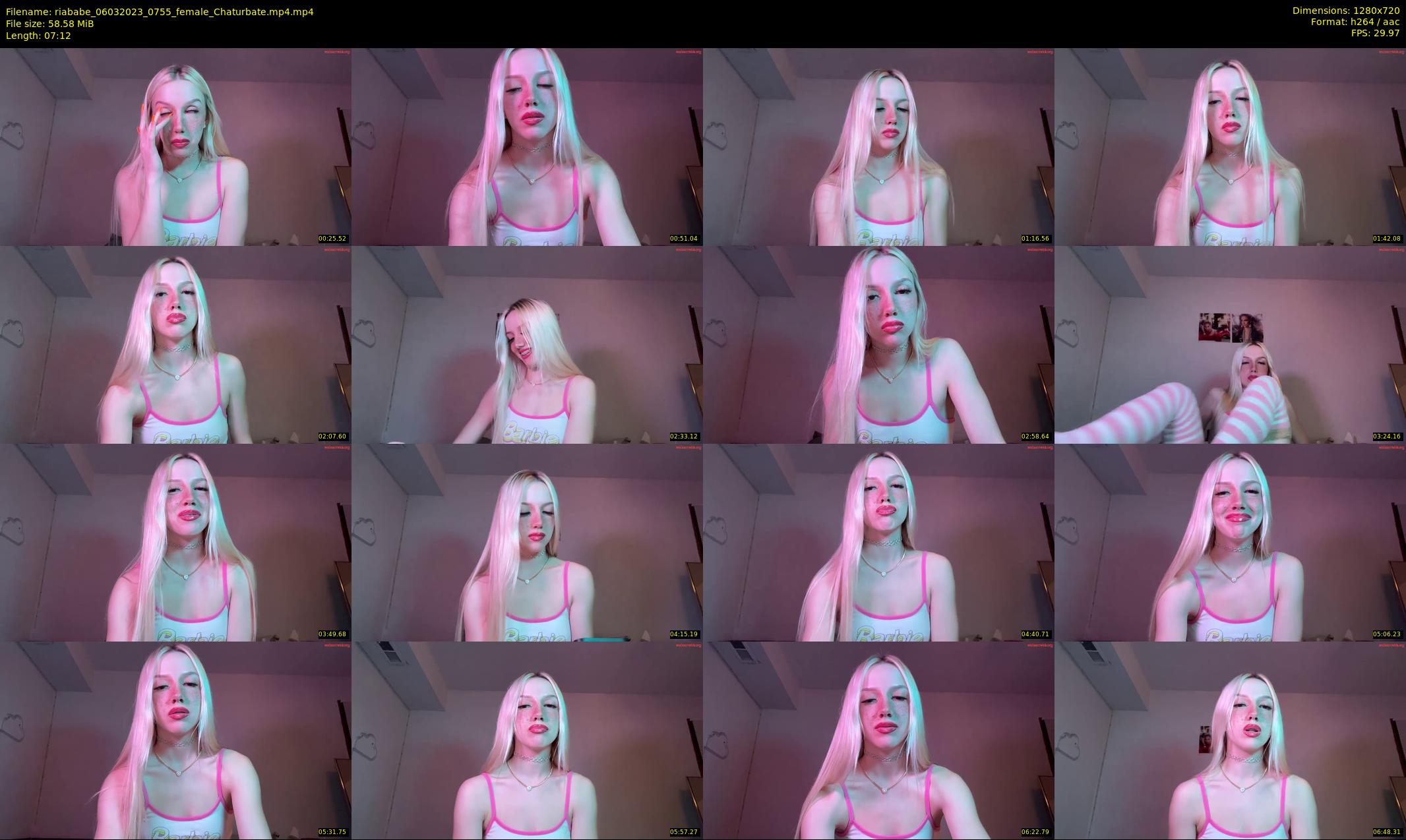 riababe — 8 minute Chaturbate female cam show recording, 720p, Mar 6, 2023