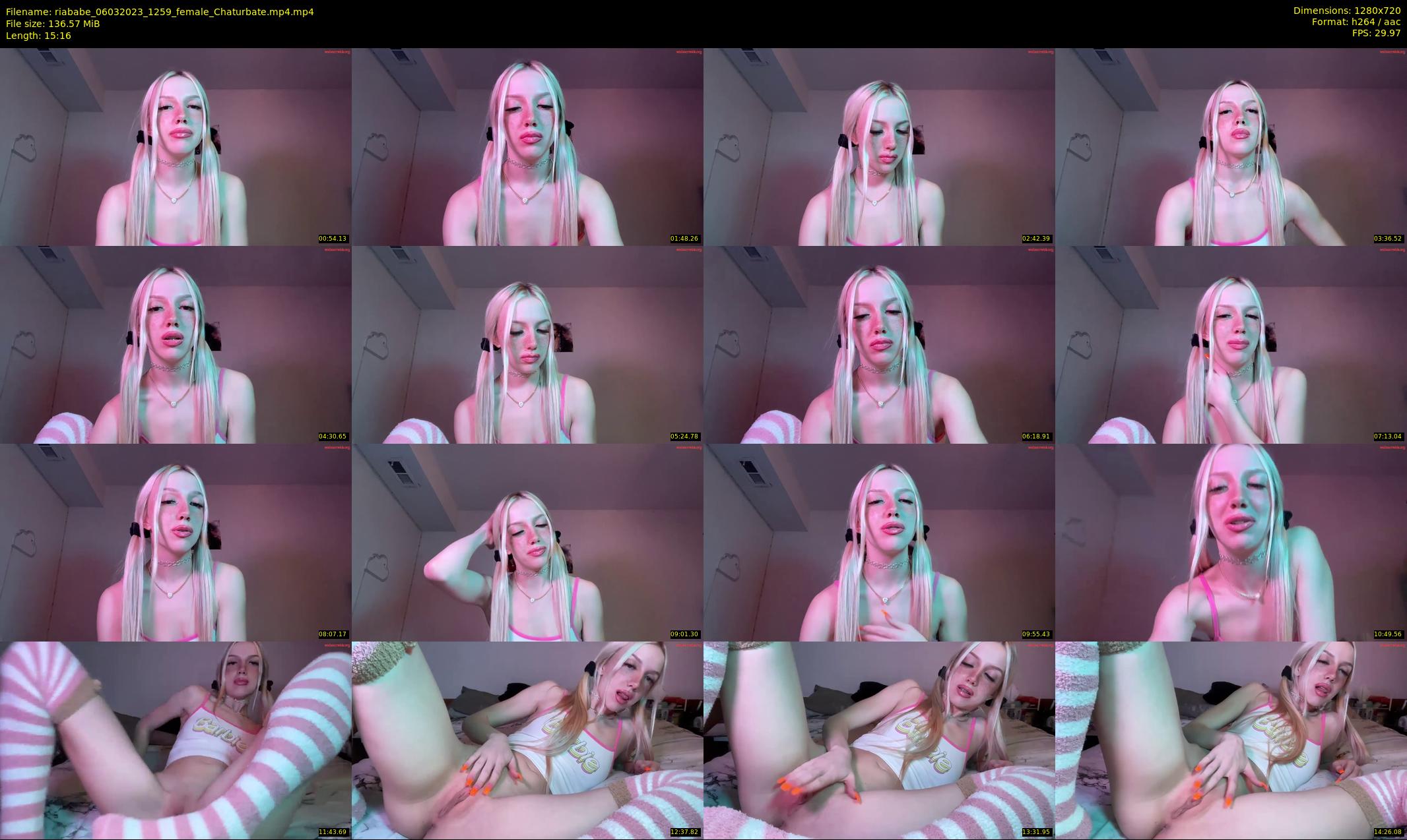 riababe — 16 minute Chaturbate female cam show recording, 720p, Mar 6, 2023