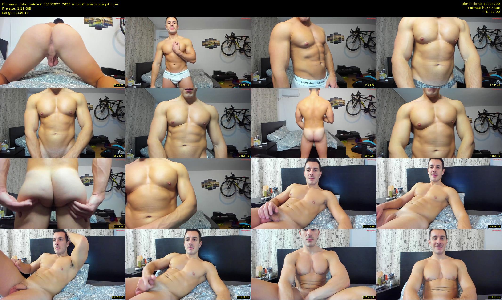 roberto4ever — 97 minute Chaturbate male cam show recording, 720p, Mar 6, 2023