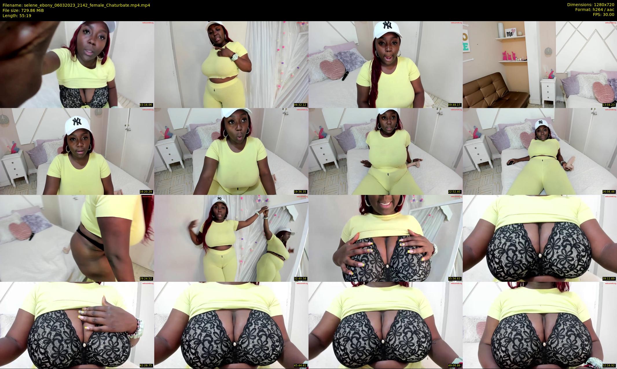 selene_ebony — 56 minute Chaturbate female cam show recording, 720p, Mar 6, 2023