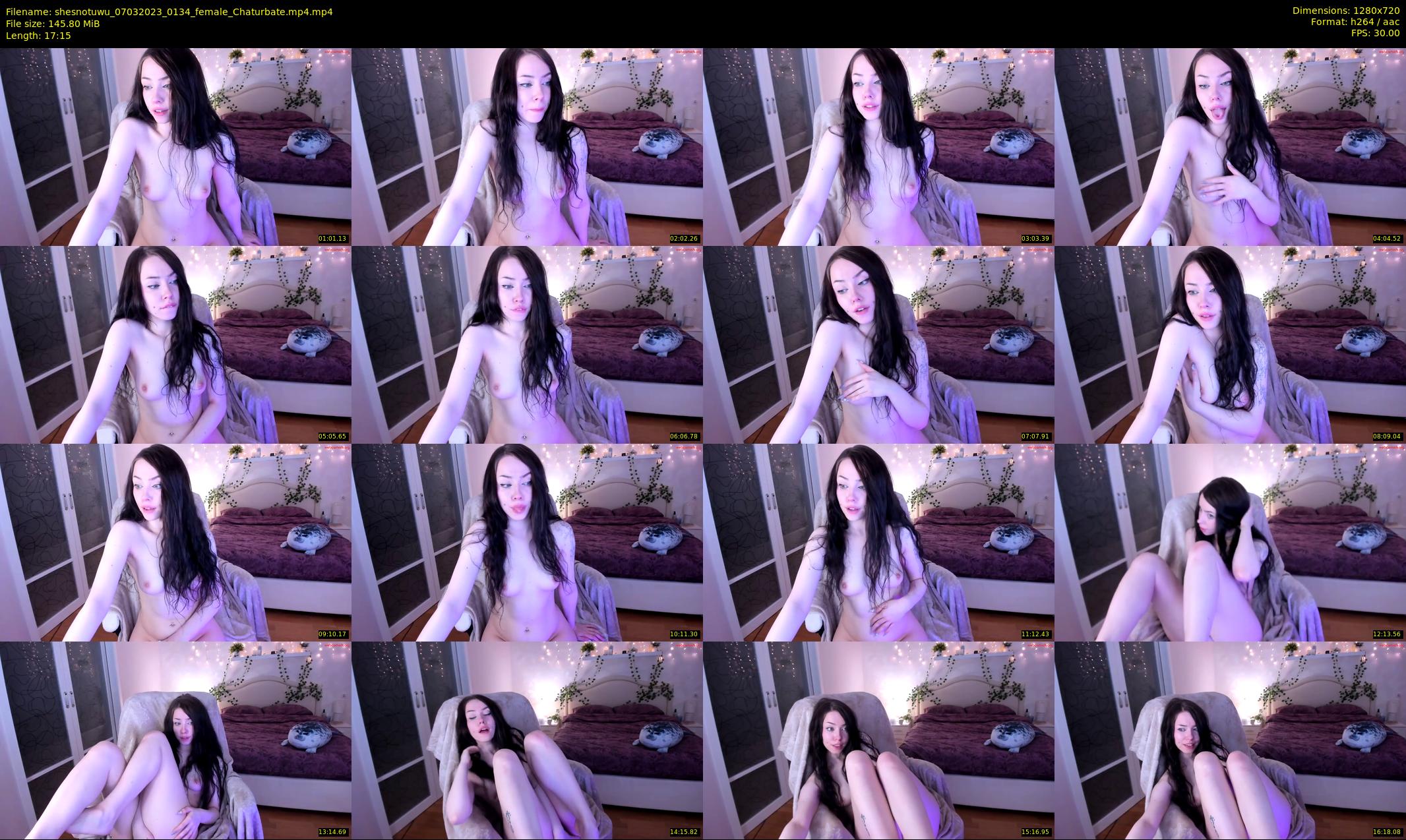 shesnotuwu — 18 minute Chaturbate female cam show recording, 720p, Mar 7, 2023