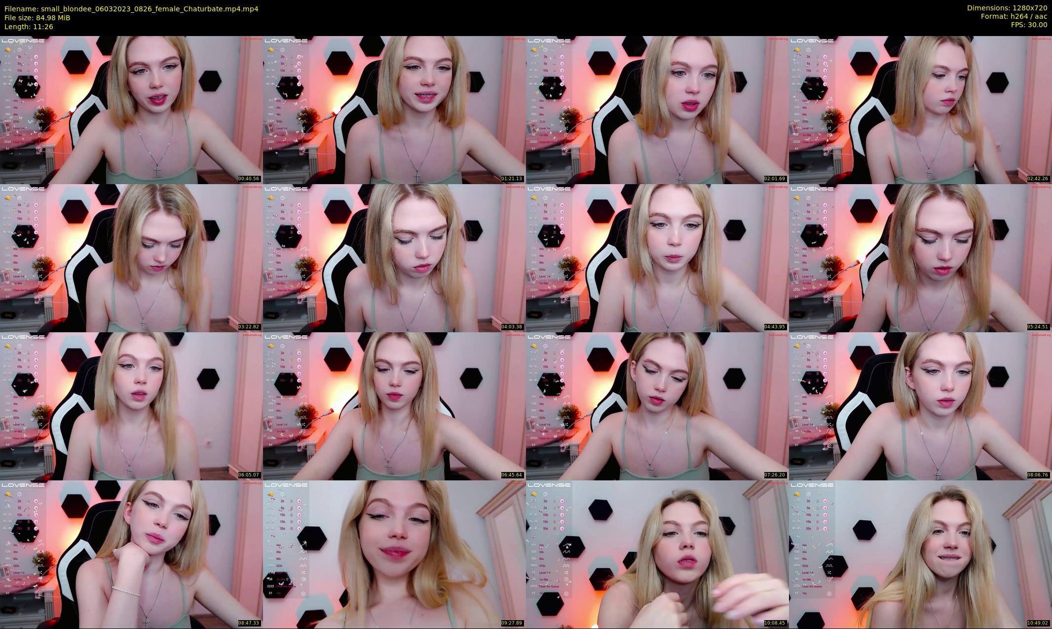 small_blondee — 12 minute Chaturbate female cam show recording, 720p, Mar 6, 2023