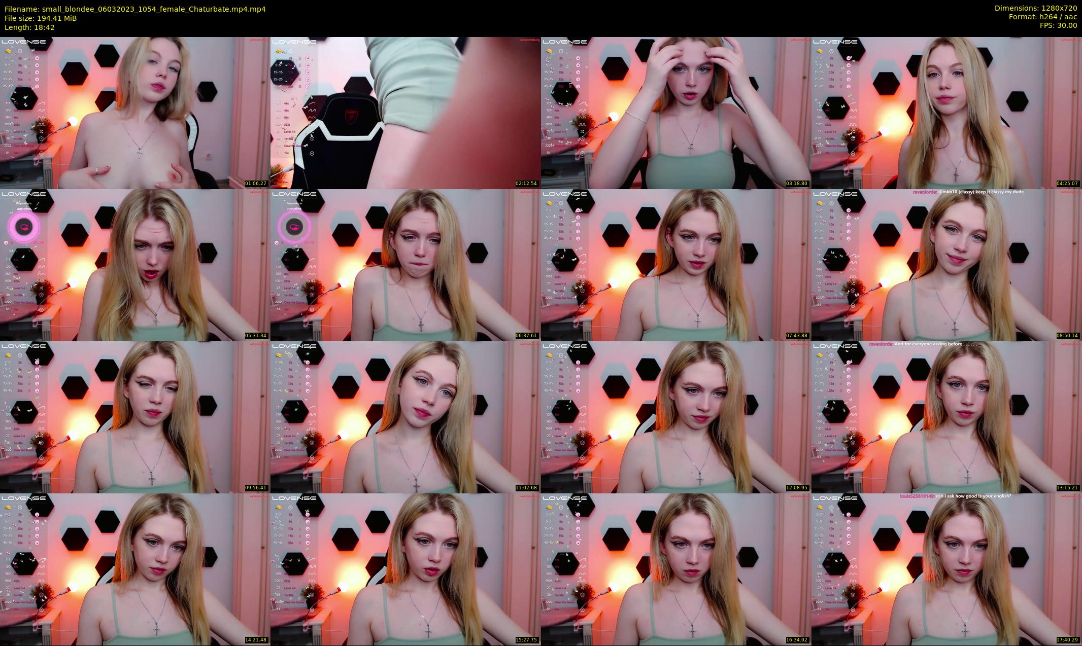 small_blondee — 19 minute Chaturbate female cam show recording, 720p, Mar 6, 2023