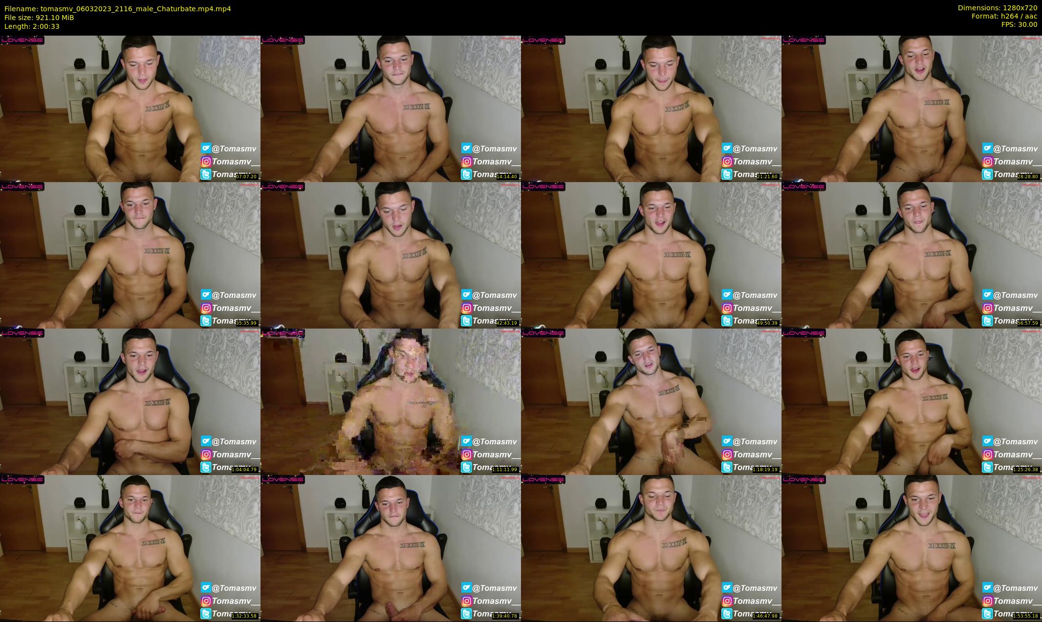 tomasmv — 121 minute Chaturbate male cam show recording, 720p, Mar 6, 2023