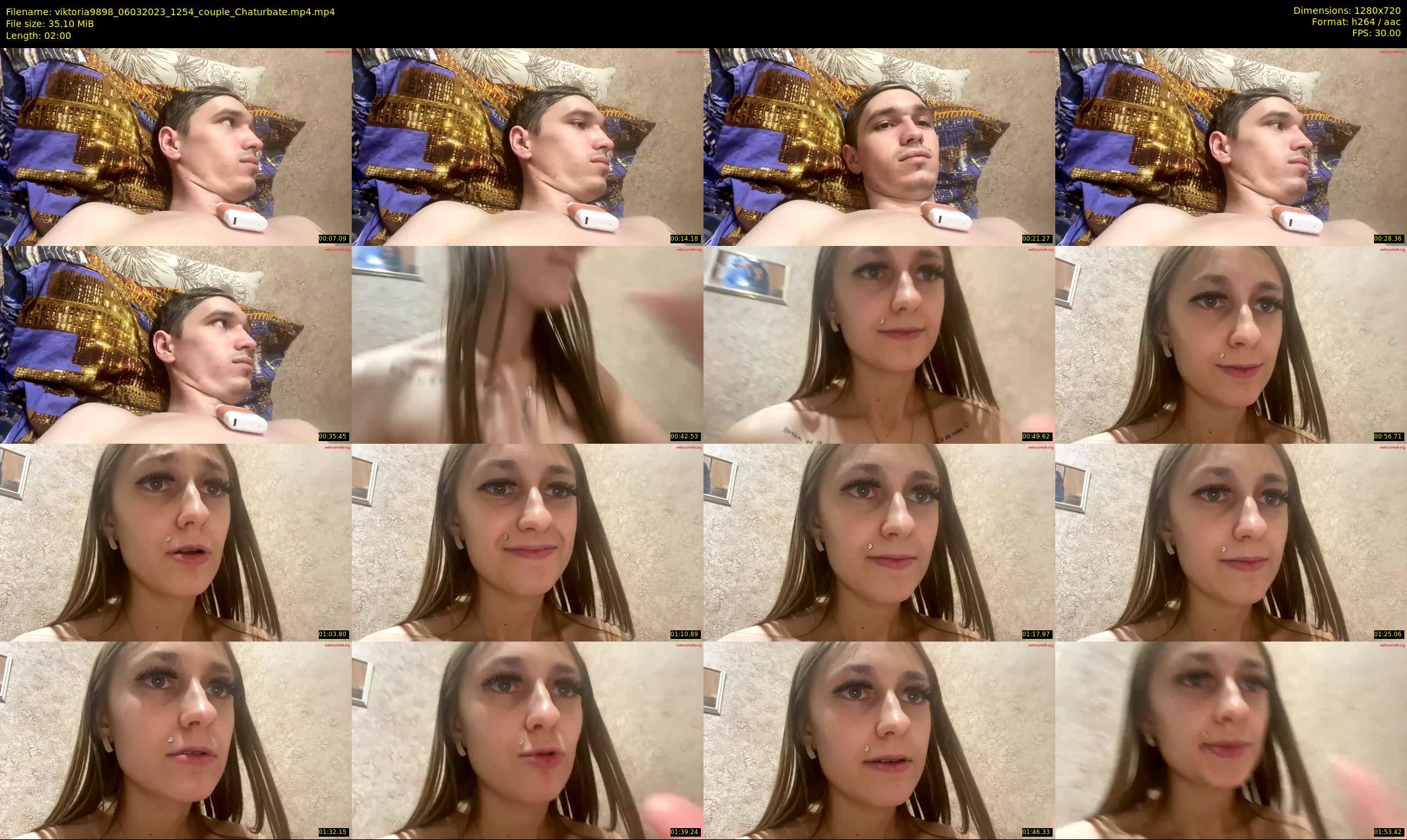 viktoria9898 — 2 minute Chaturbate couple cam show recording, 720p, Mar 6, 2023