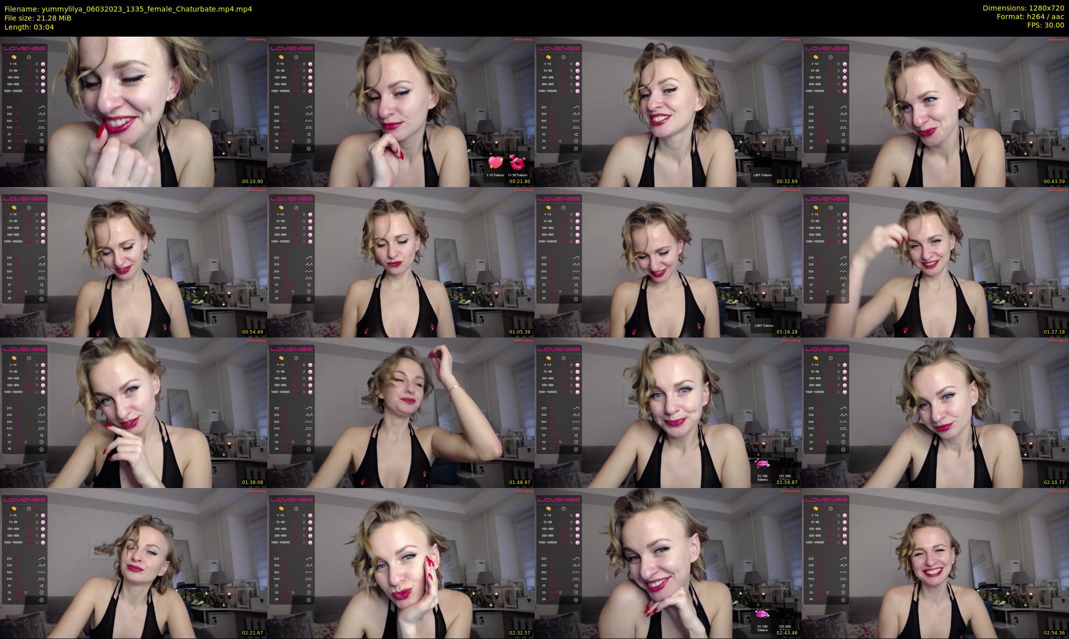 yummylilya — 4 minute Chaturbate female cam show recording, 720p, Mar 6, 2023