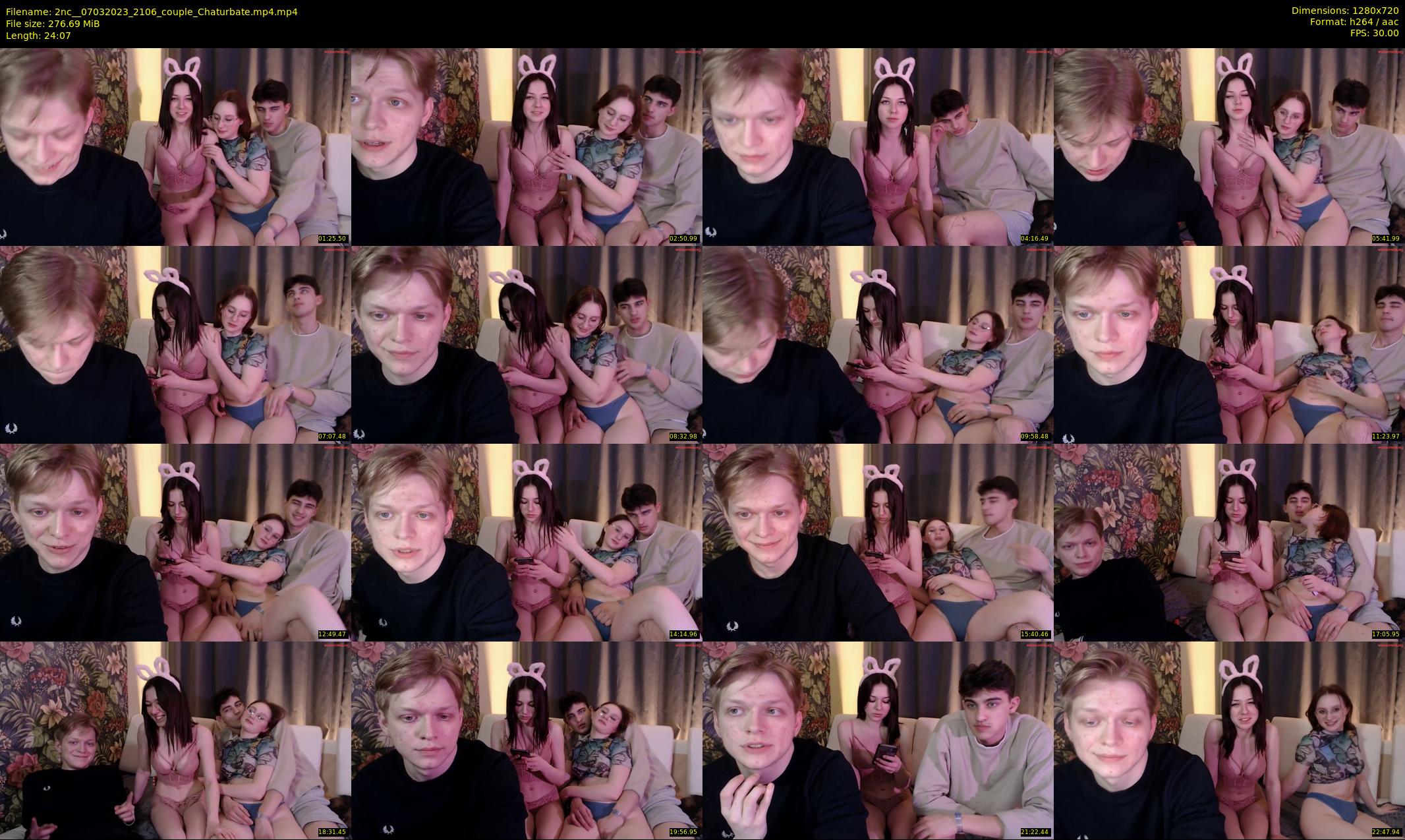 2nc_ — 25 minute Chaturbate couple cam show recording, 720p, Mar 7, 2023