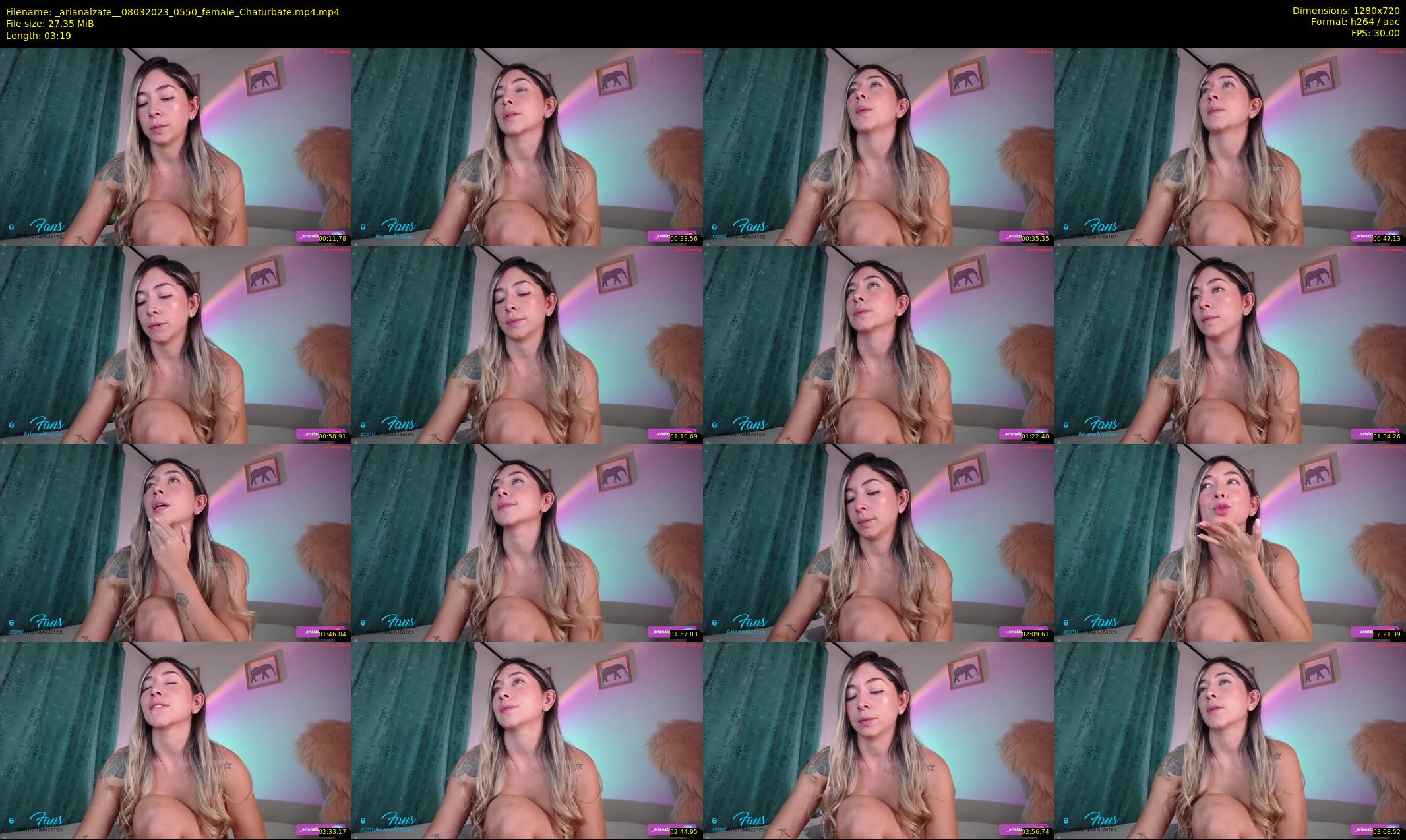 _arianalzate_ — 4 minute Chaturbate female cam show recording, 720p, Mar 8, 2023