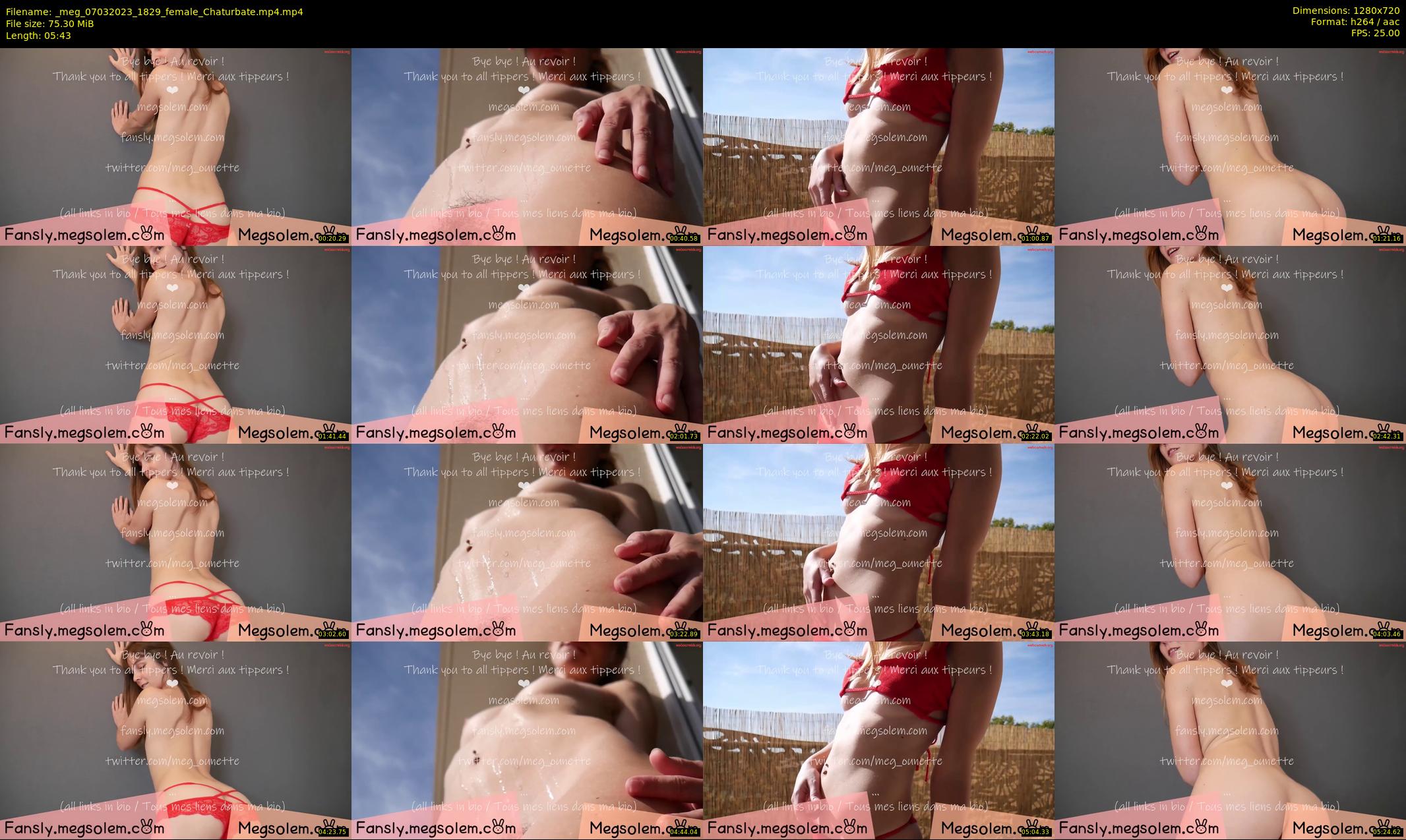 _meg — 6 minute Chaturbate female cam show recording, 720p, Mar 7, 2023