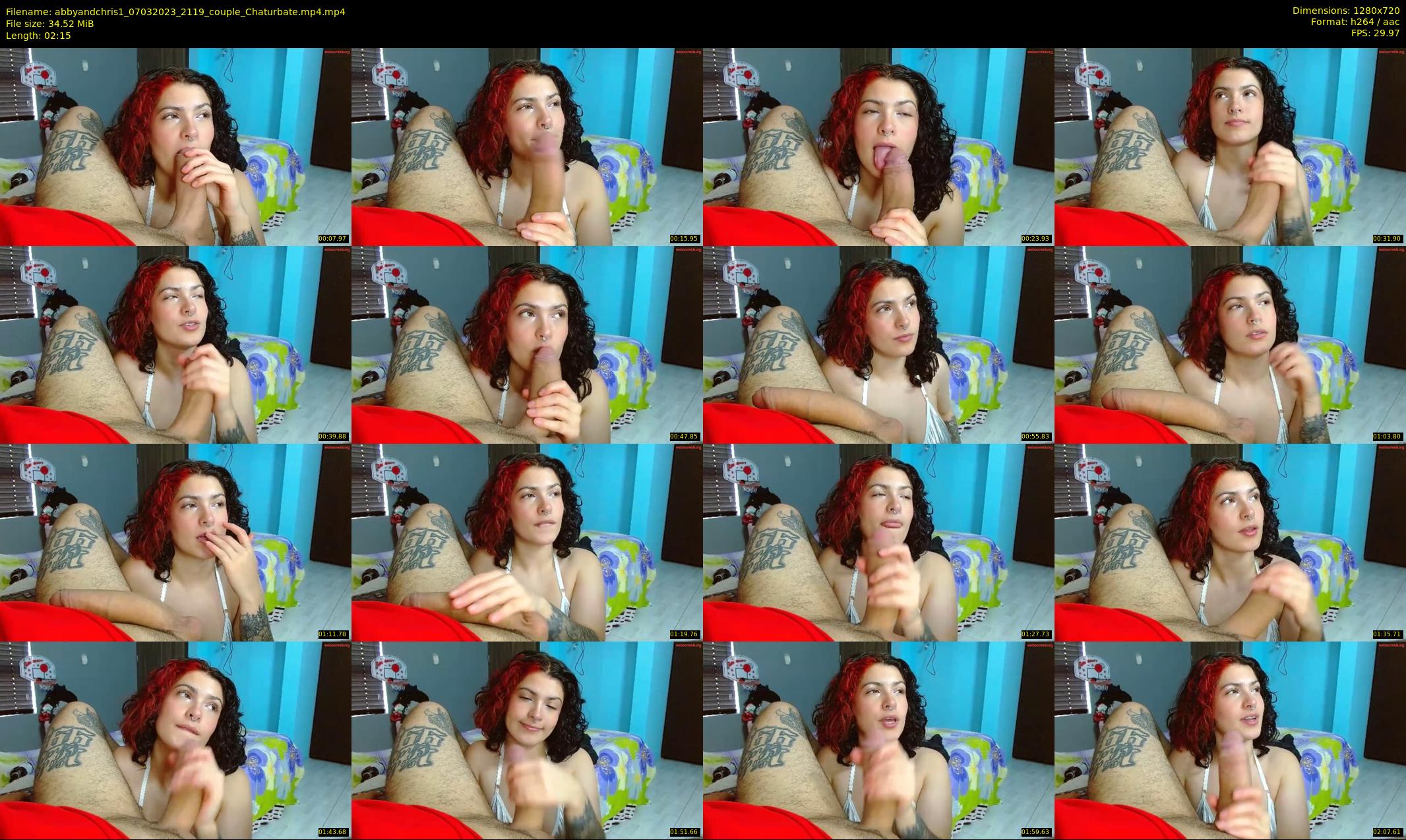 abbyandchris1 — 3 minute Chaturbate couple cam show recording, 720p, Mar 7, 2023