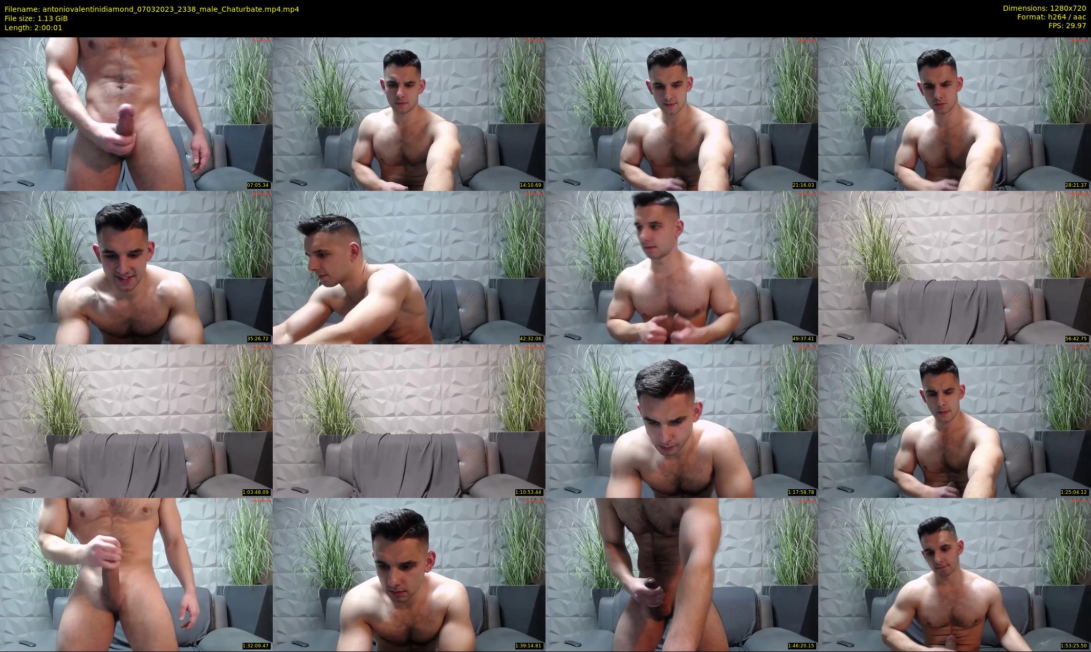 antoniovalentinidiamond — 121 minute Chaturbate male cam show recording, 720p, Mar 7, 2023