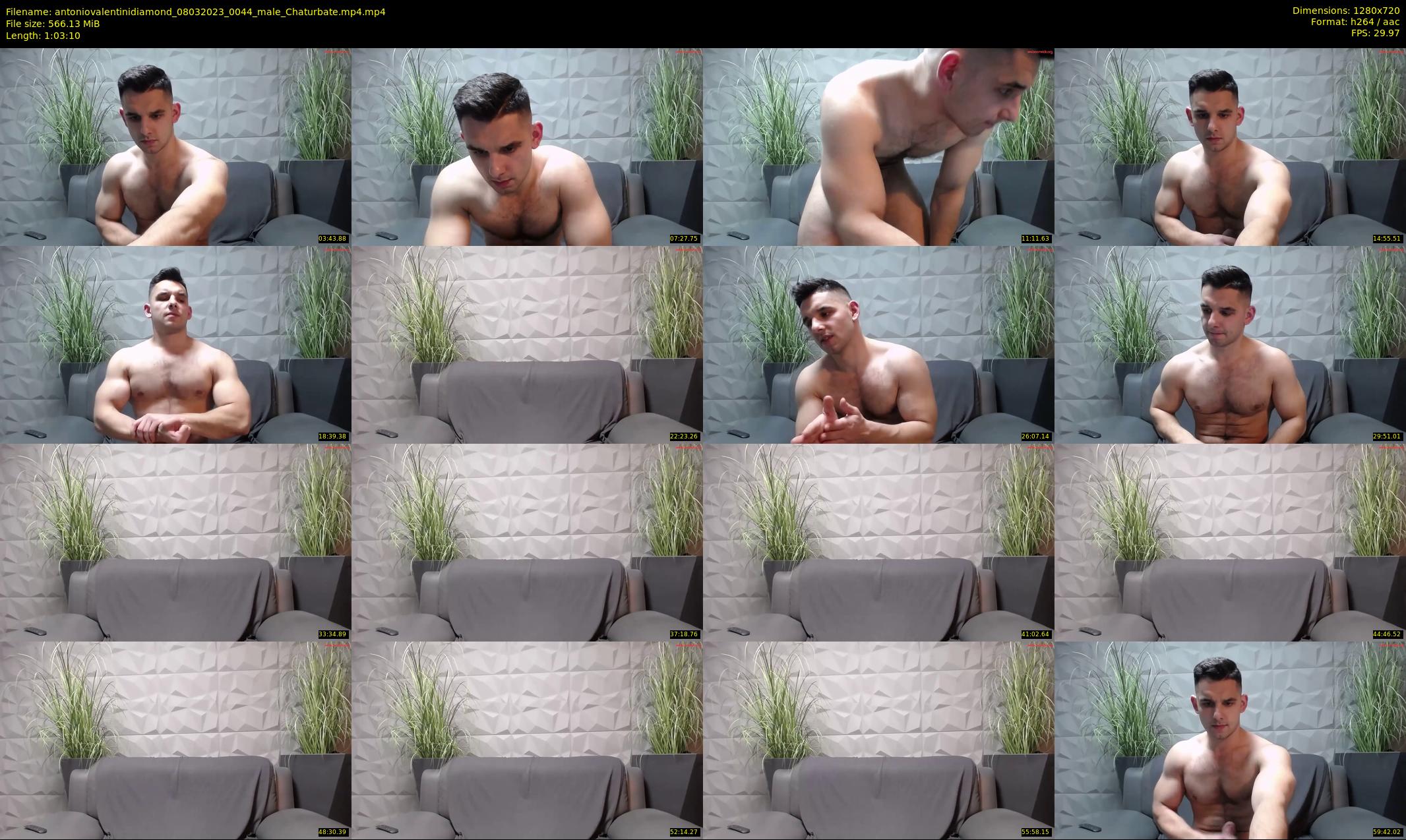 antoniovalentinidiamond — 64 minute Chaturbate male cam show recording, 720p, Mar 8, 2023