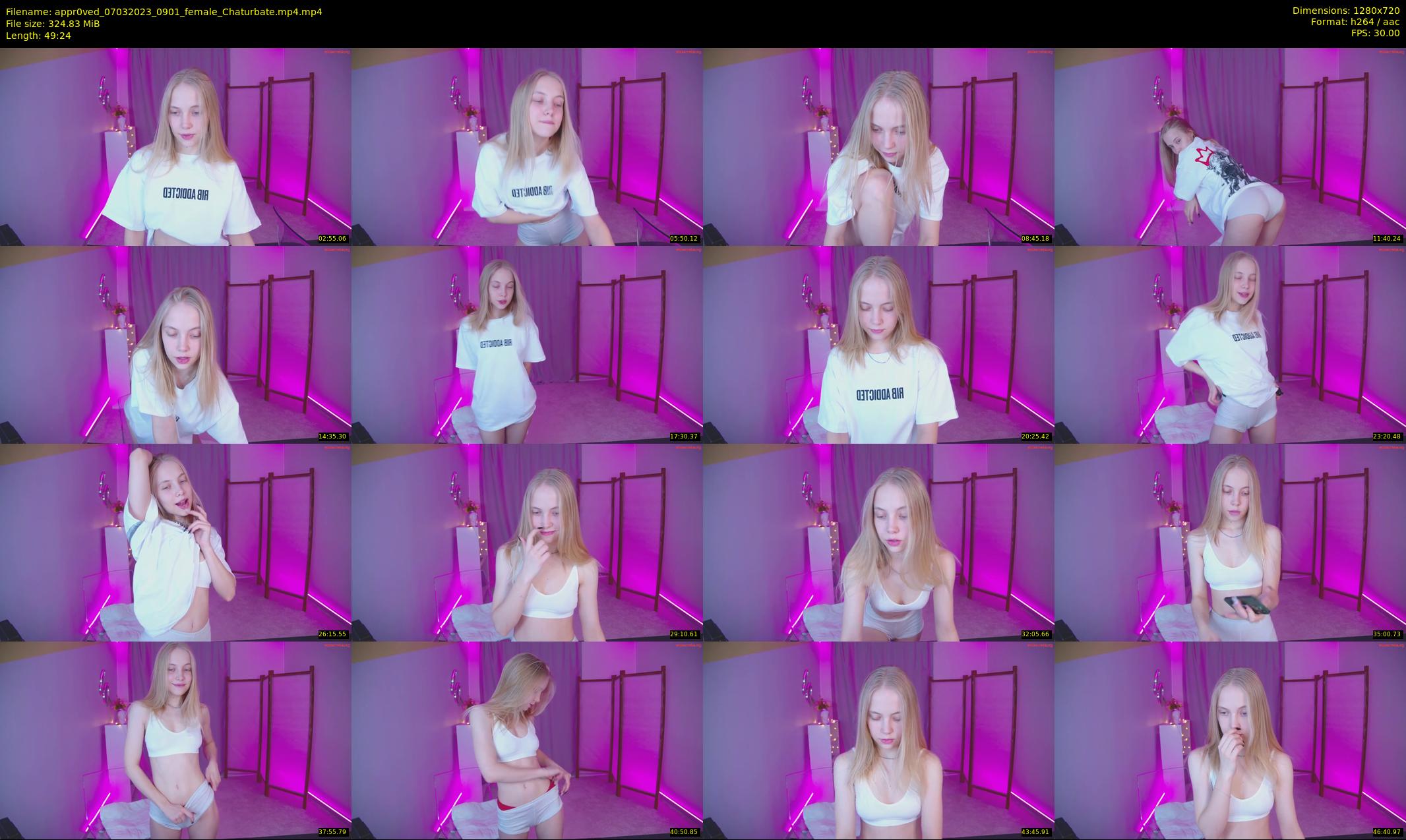 appr0ved — 50 minute Chaturbate female cam show recording, 720p, Mar 7, 2023