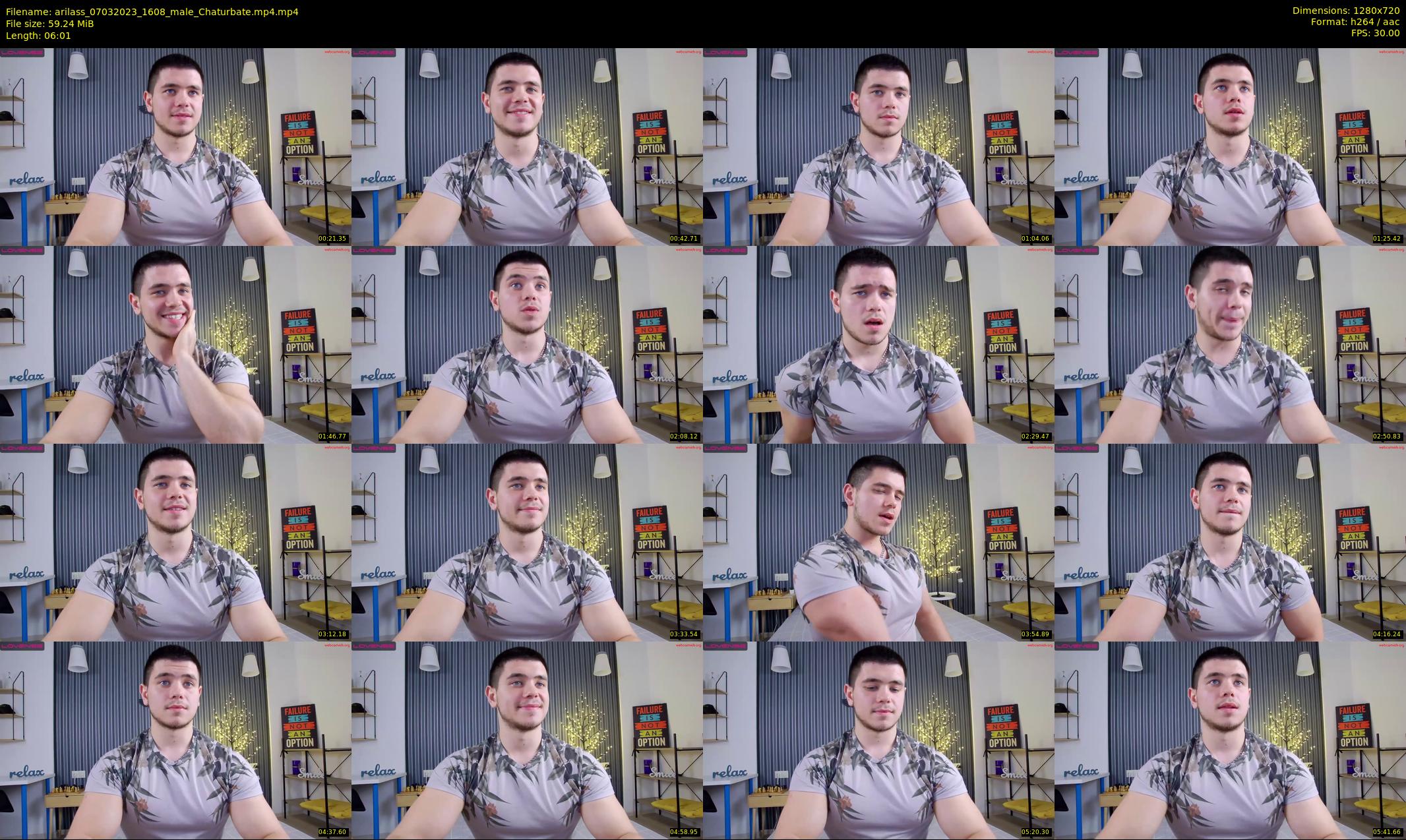 arilass — 7 minute Chaturbate male cam show recording, 720p, Mar 7, 2023